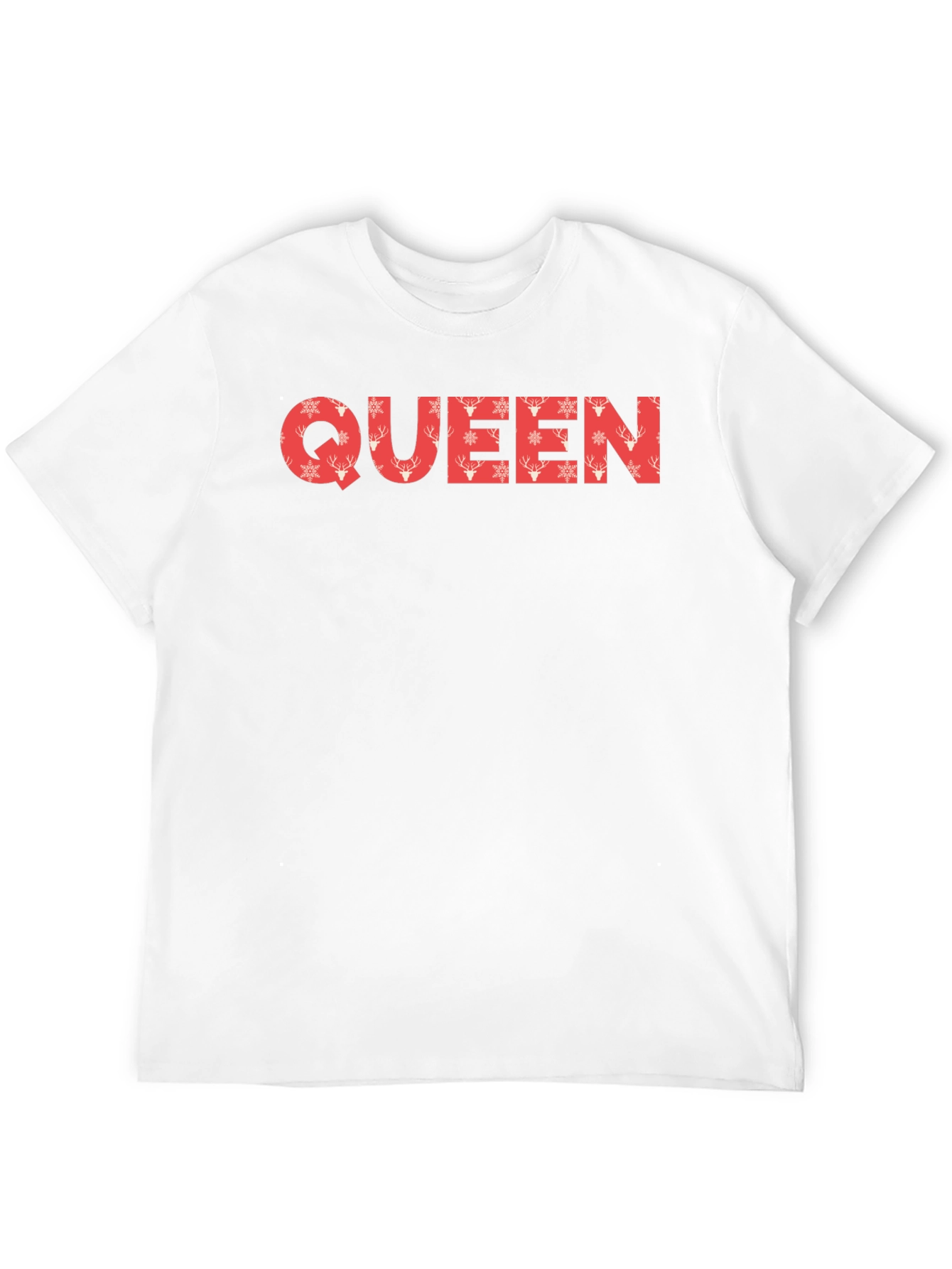Queen Christmas Pattern Tee - Holiday Style