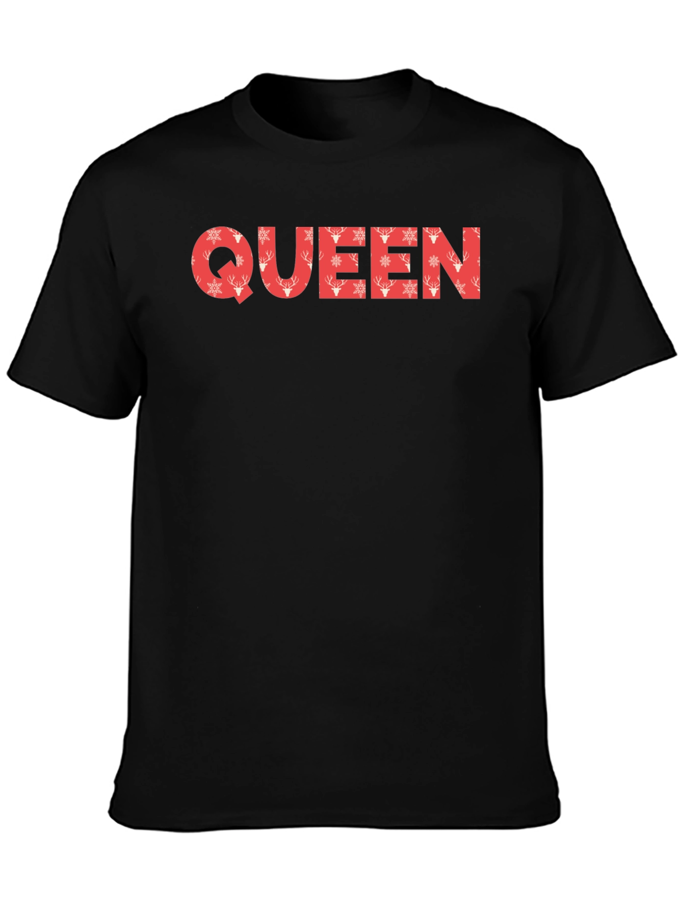 Queen Christmas Pattern Tee - Holiday Style