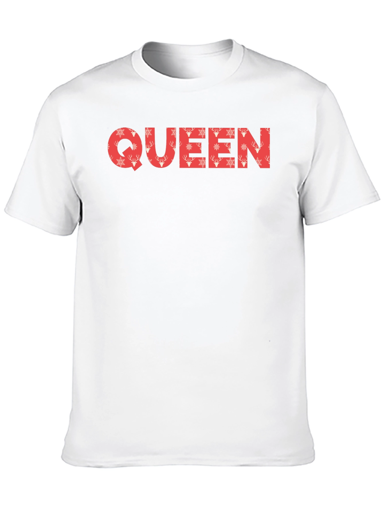 Queen Christmas Pattern Tee - Holiday Style