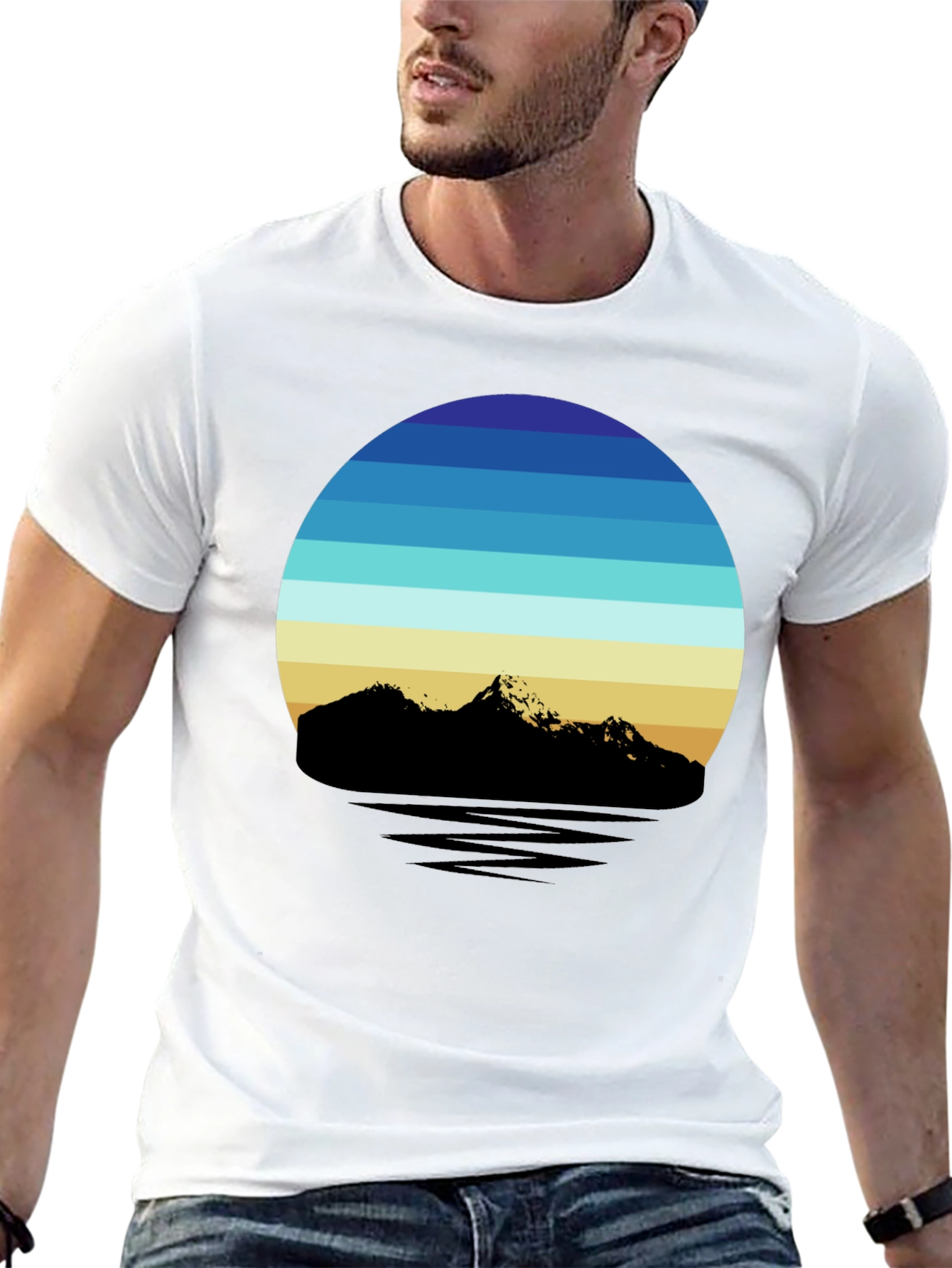 Retro Mountainscape T-Shirt