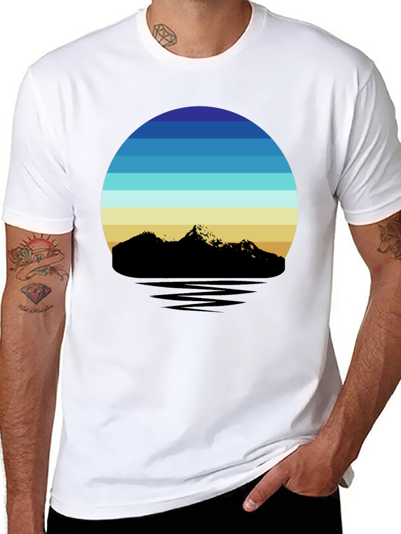 Retro Mountainscape T-Shirt
