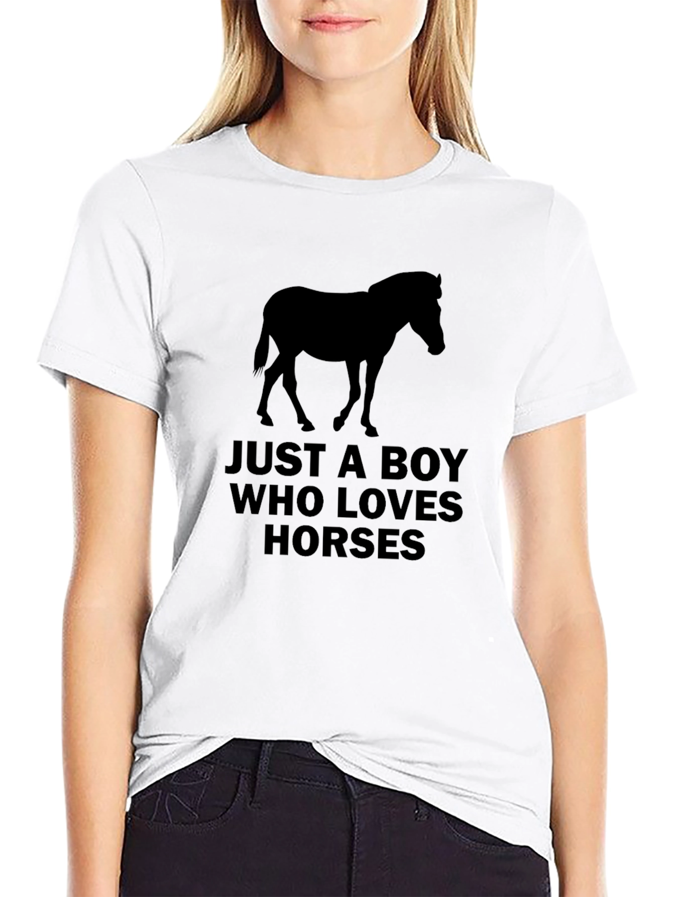 Just A Boy Who Loves Horses T-Shirt