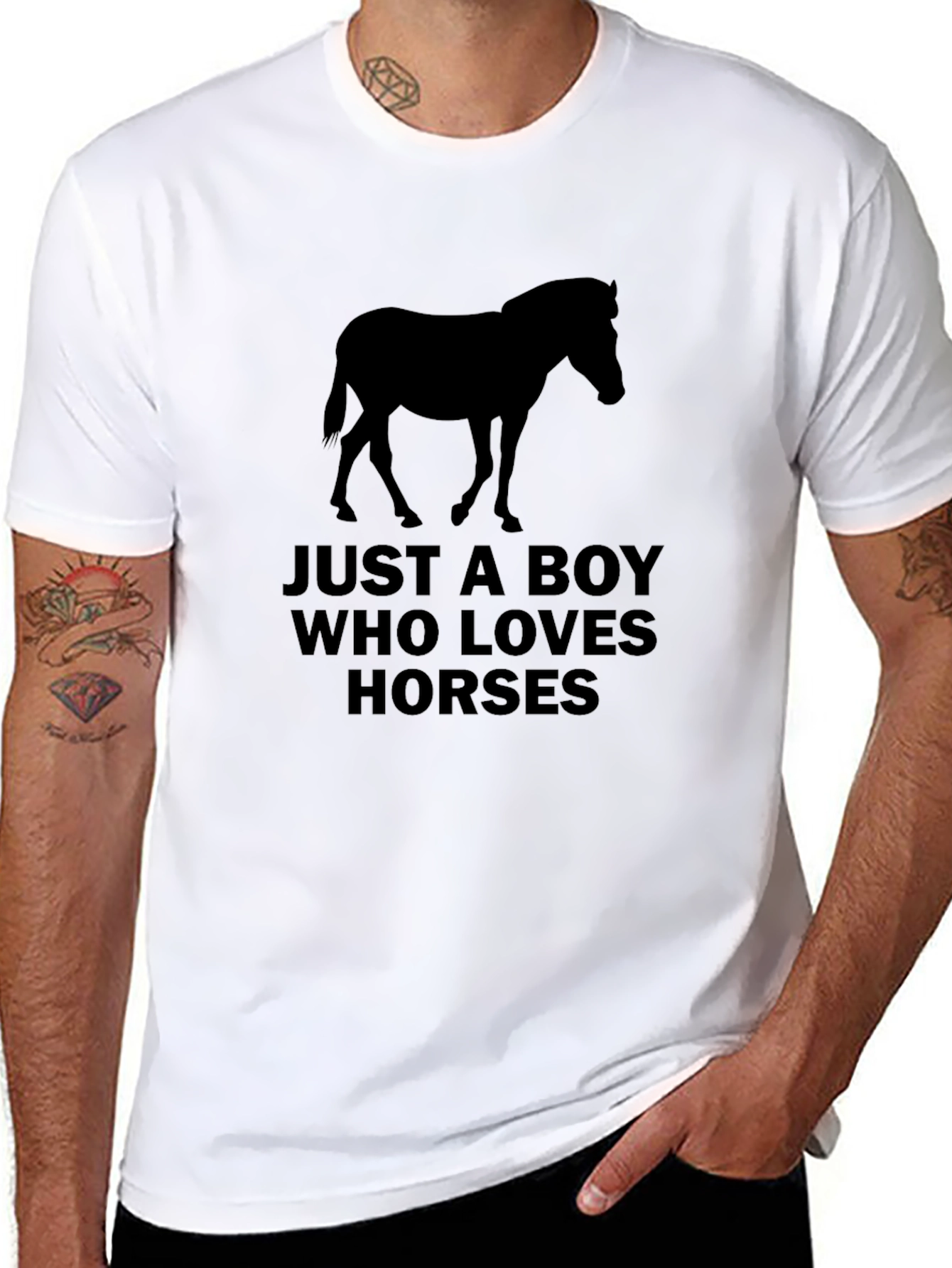 Just A Boy Who Loves Horses T-Shirt