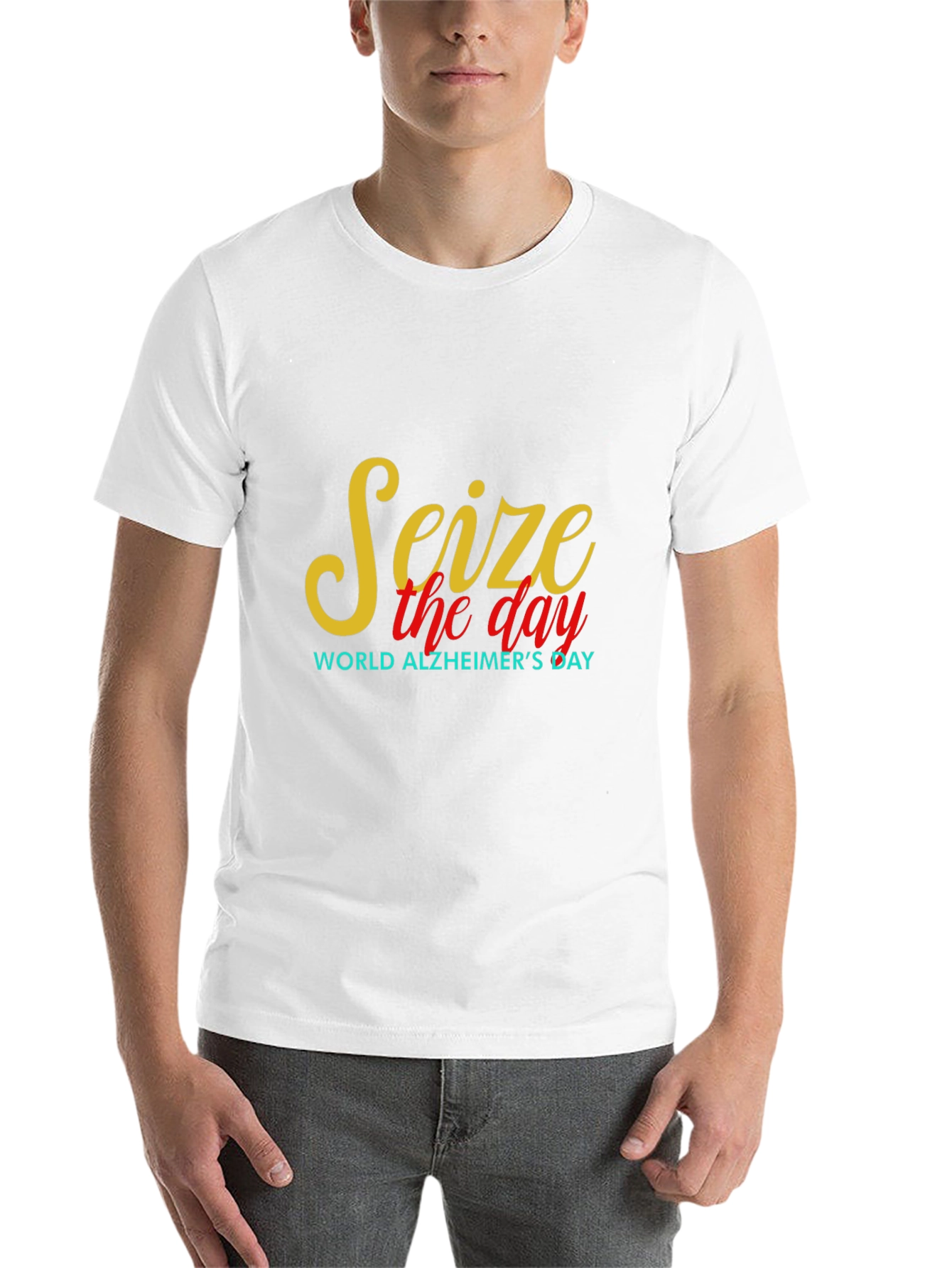 Seize the Day Alzheimers Awareness Black Tee