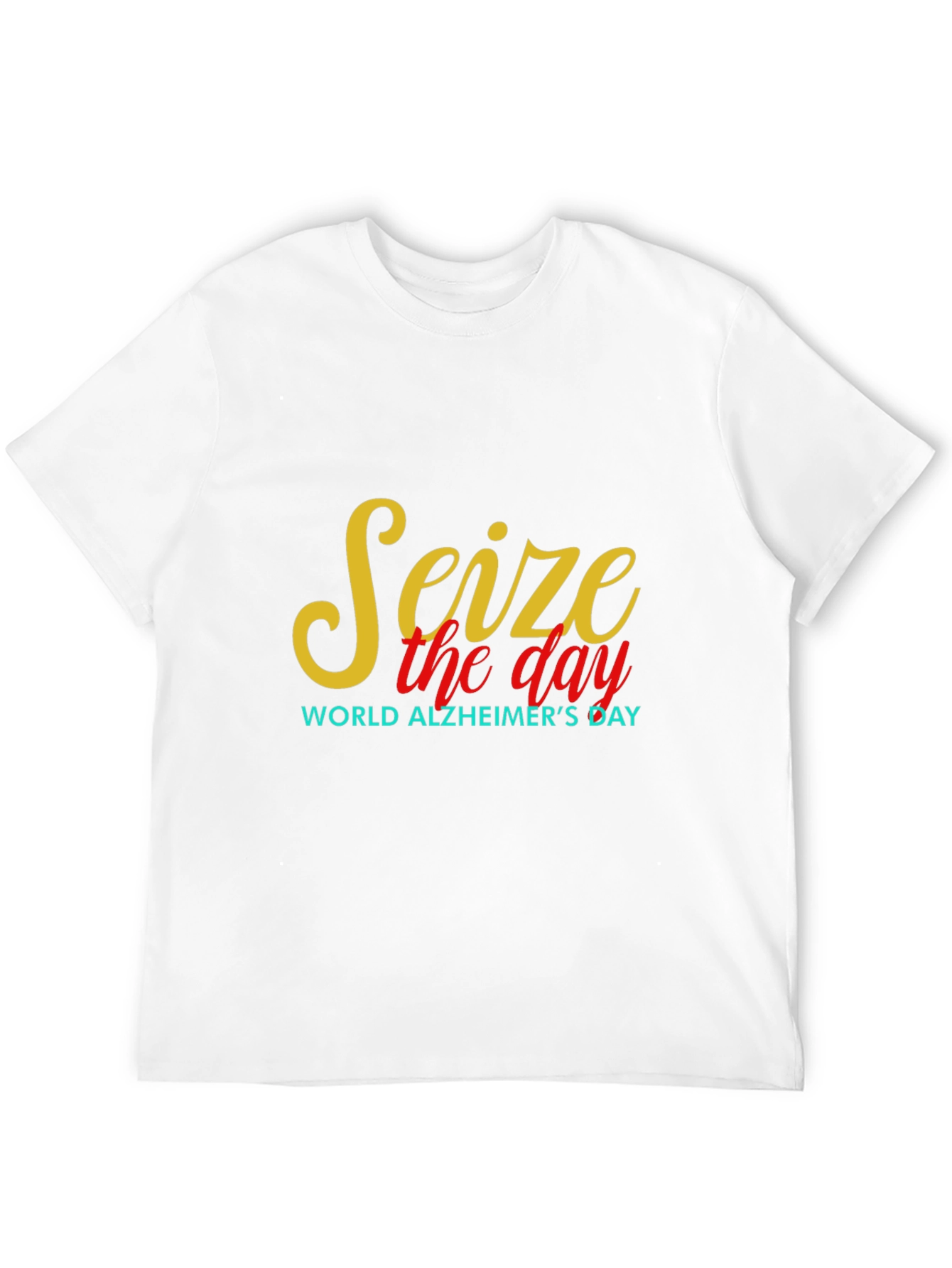 Seize the Day Alzheimers Awareness Black Tee