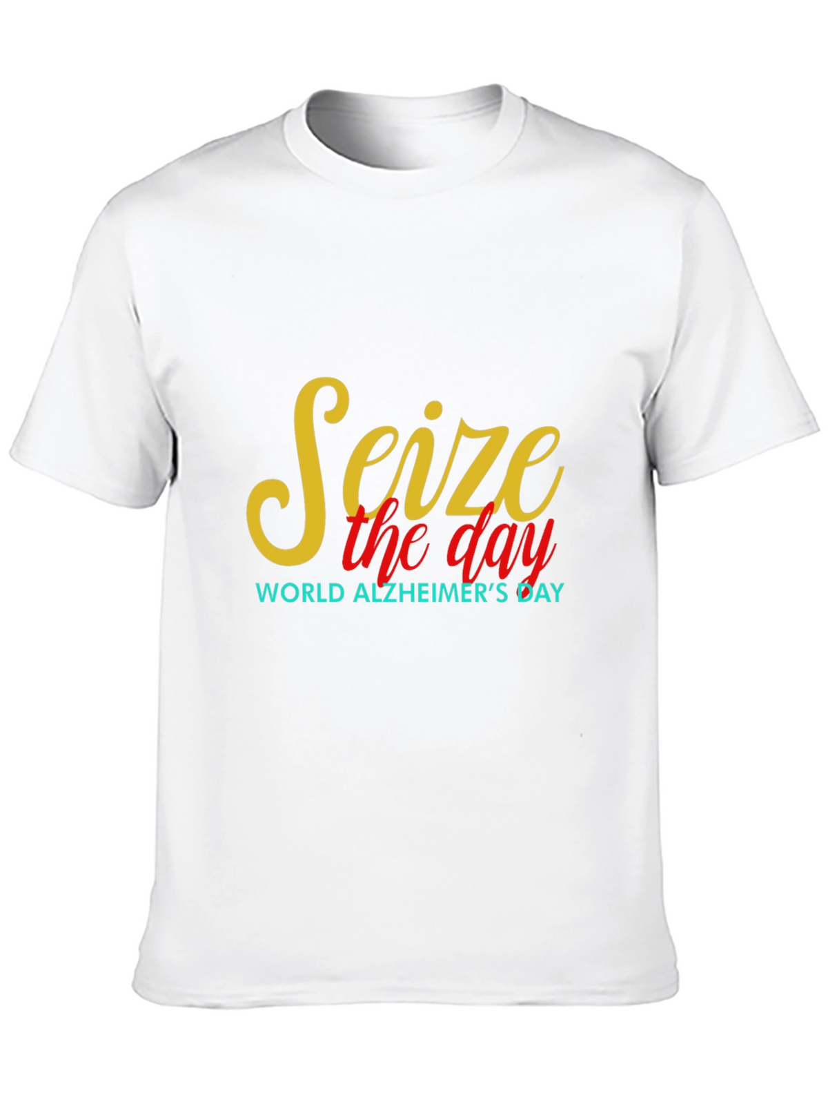 Seize the Day Alzheimers Awareness Black Tee