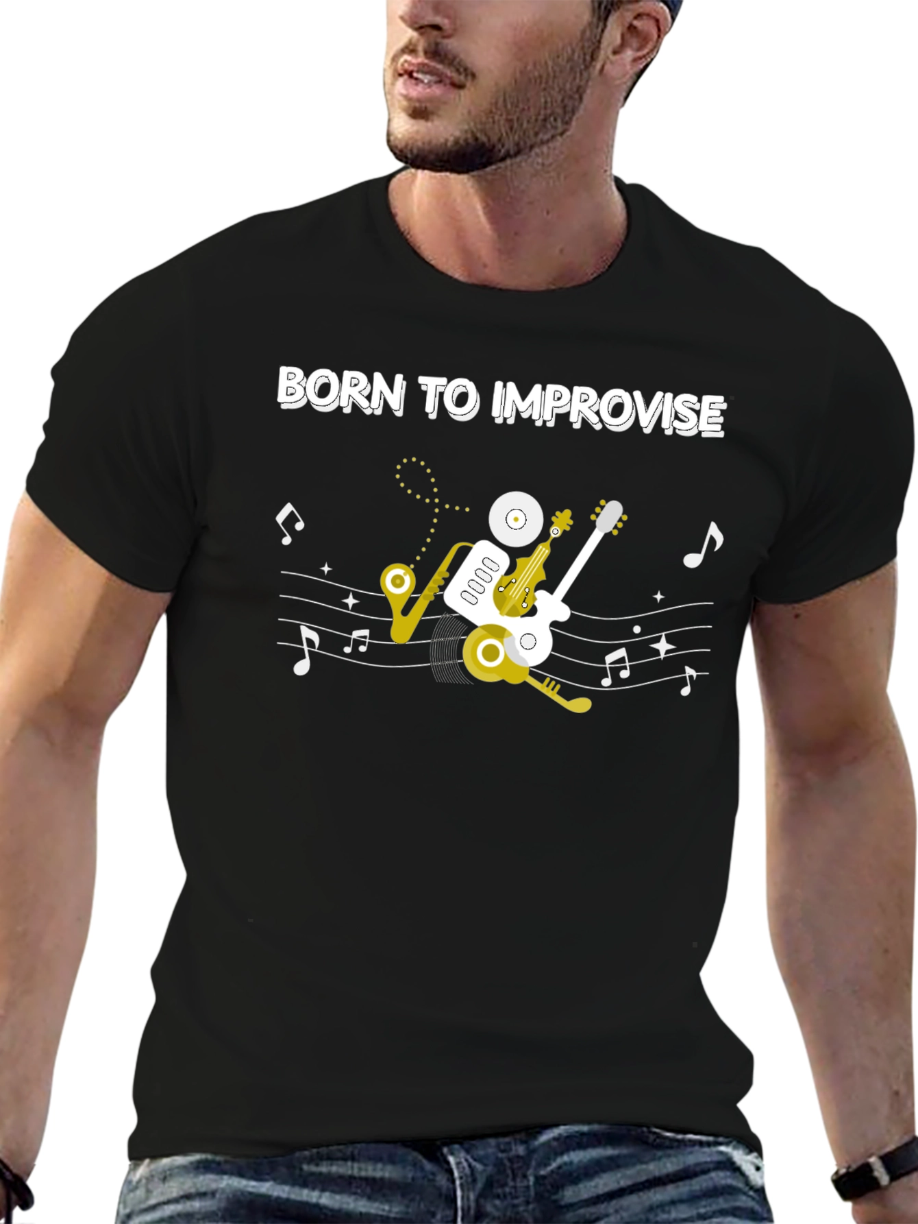 Born To Improvise Music T-Shirt