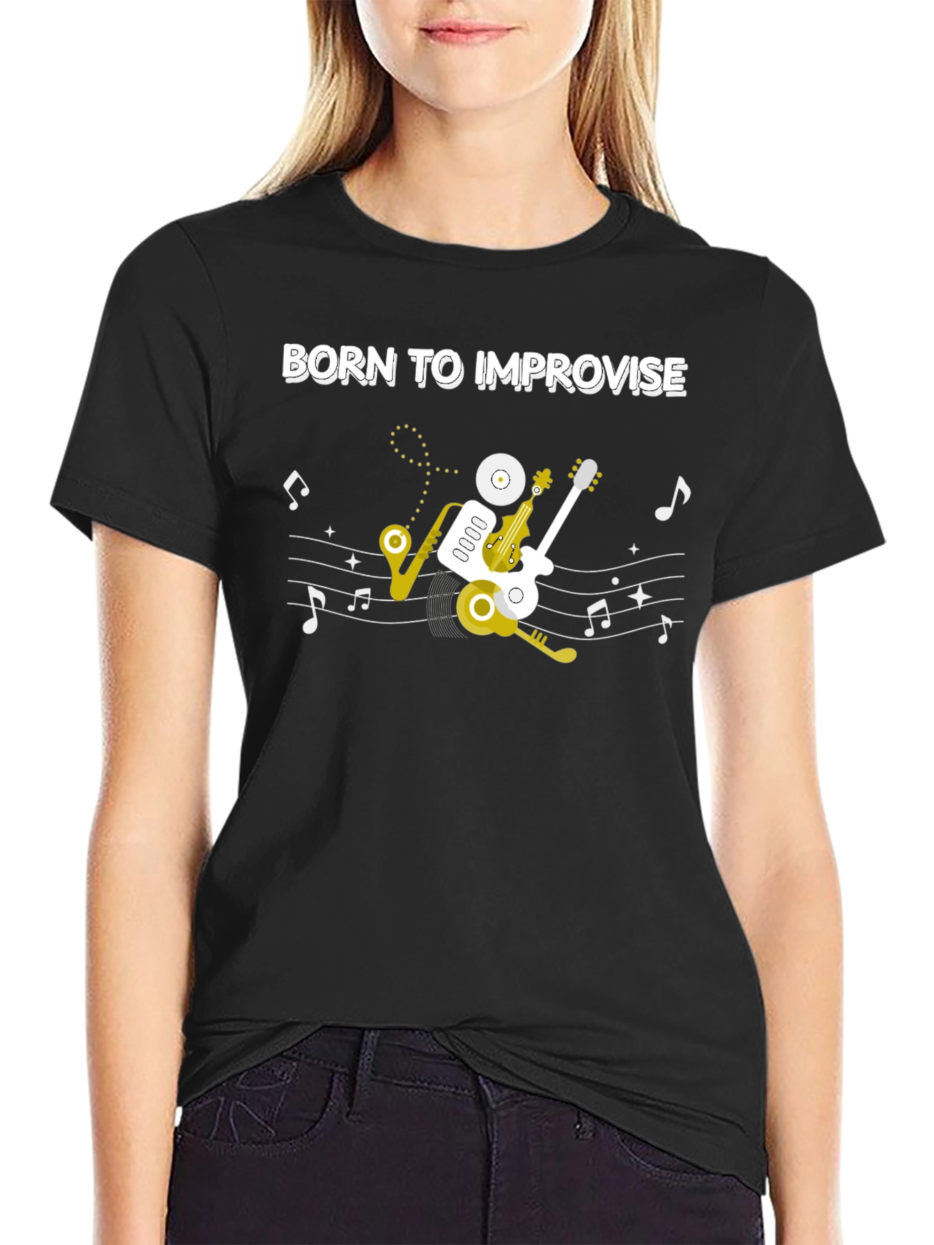 Born To Improvise Music T-Shirt