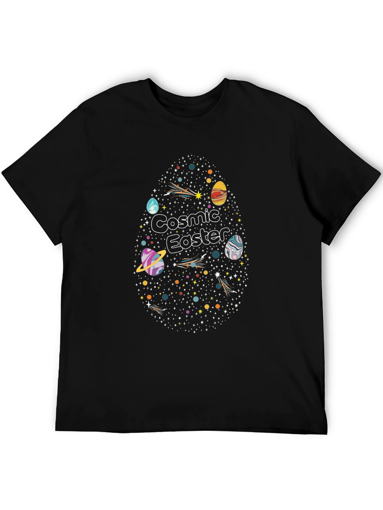 Cosmic Easter T-Shirt - Space Egg Design