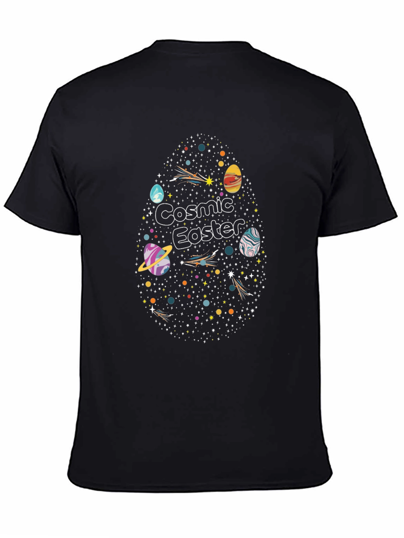 Cosmic Easter T-Shirt - Space Egg Design