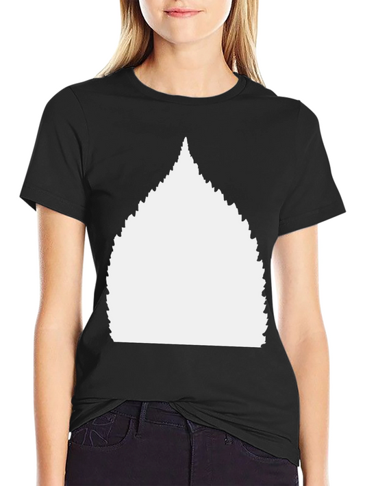 Blank White Graphic on Black Mens Tee