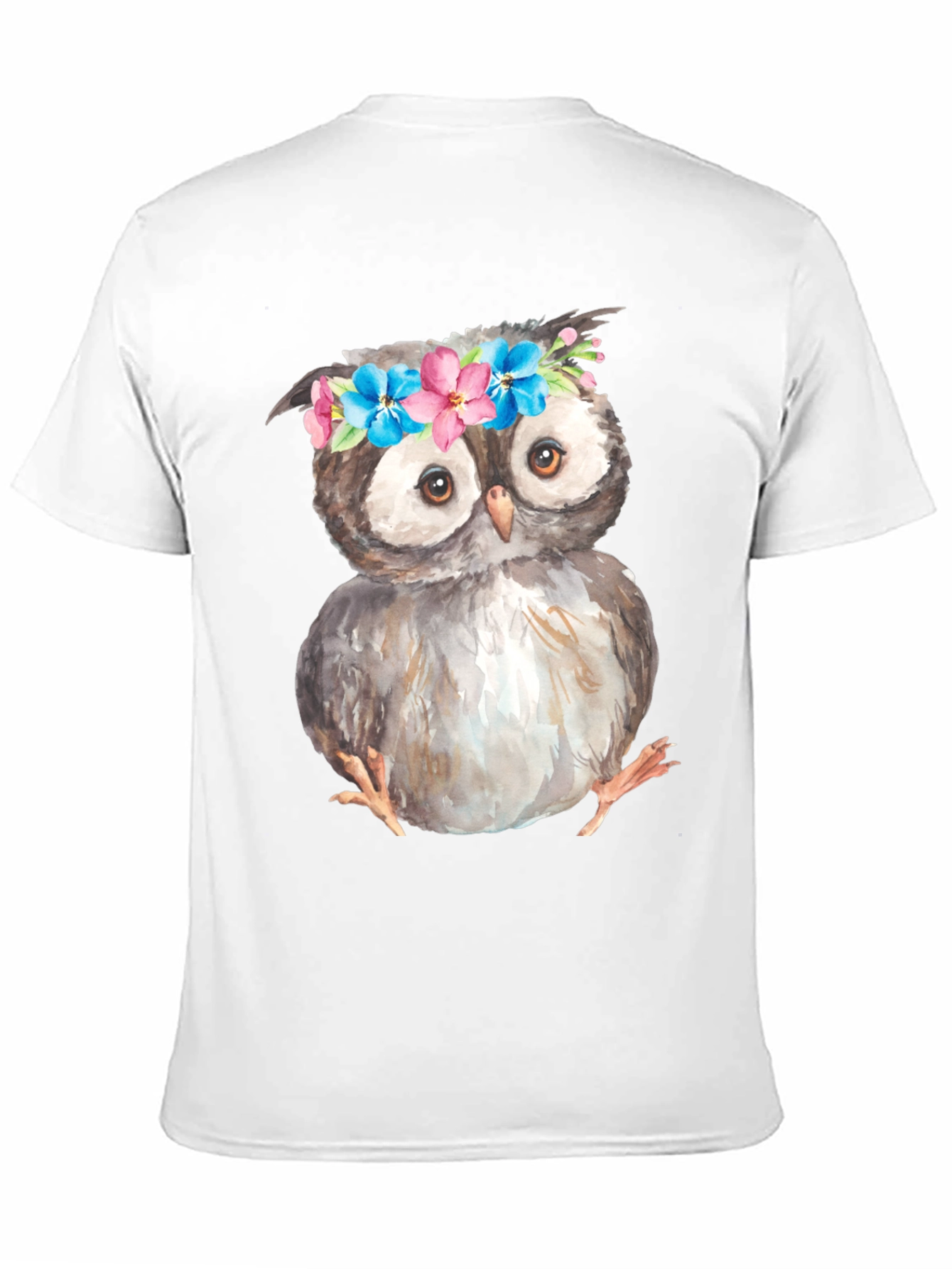 Owl with Flower Crown T-Shirt
