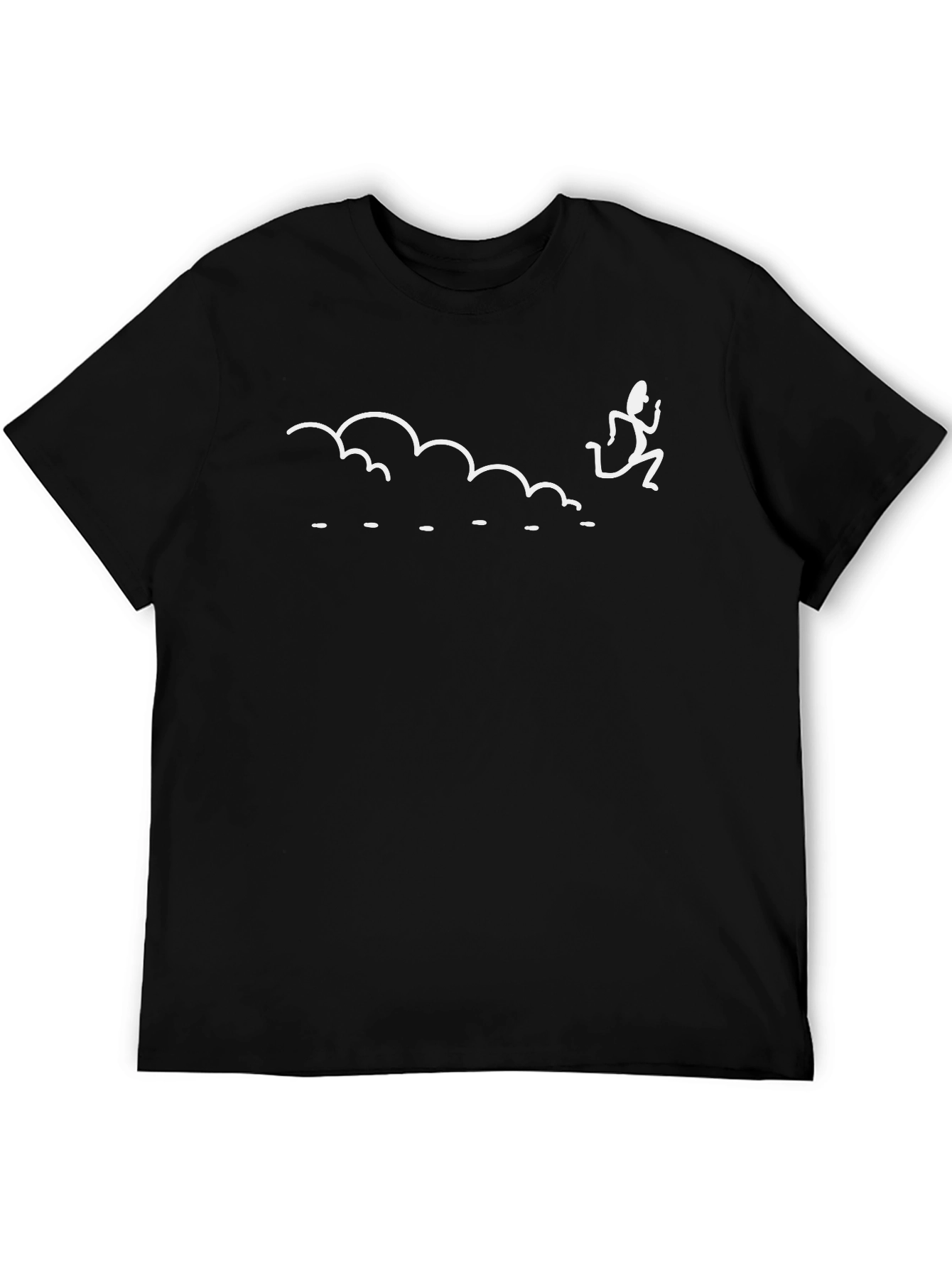 Dust Cloud Runner T-Shirt - Black Cotton Blend Tee