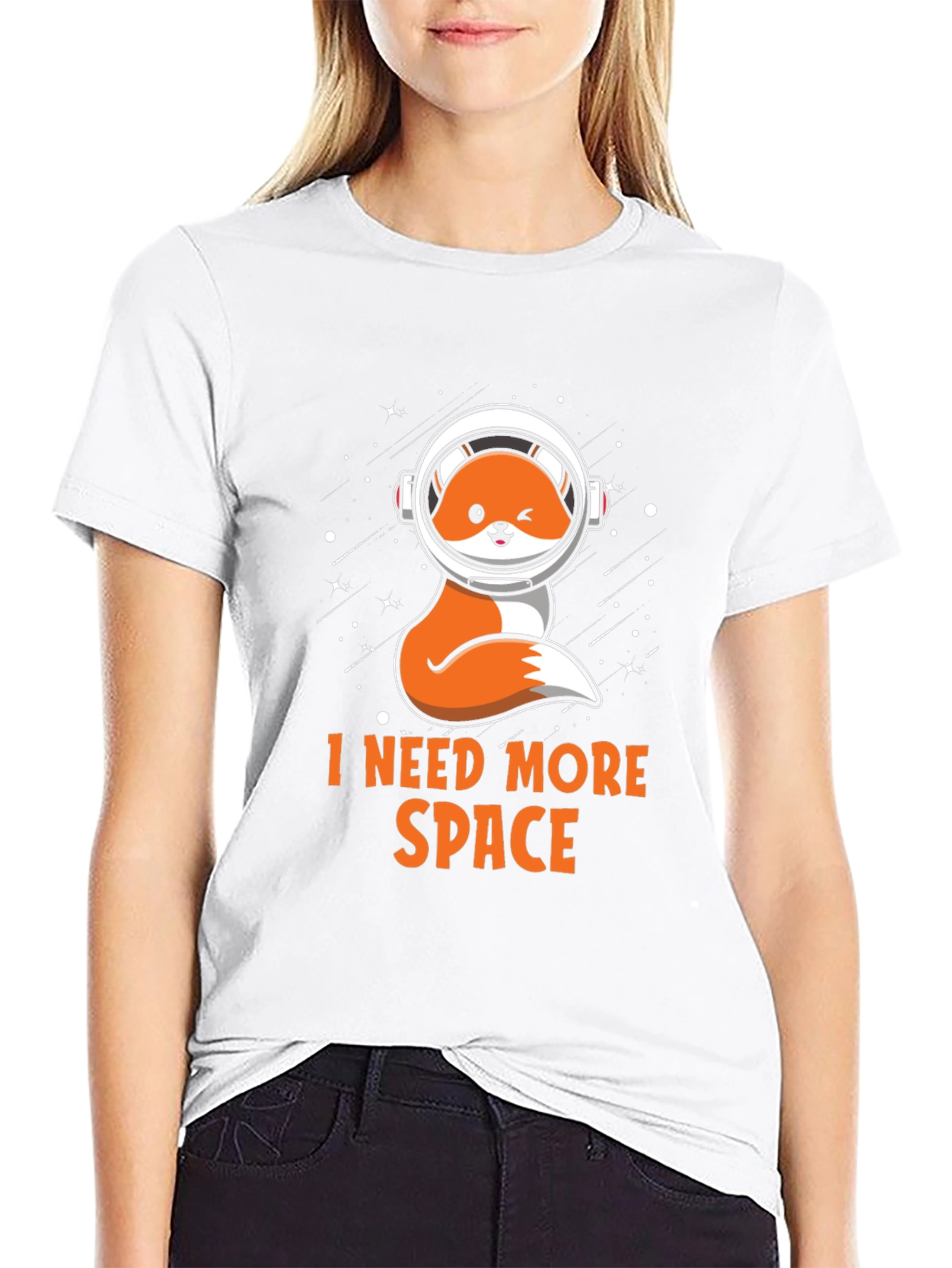 I Need More Space Fox Astronaut Graphic Tee