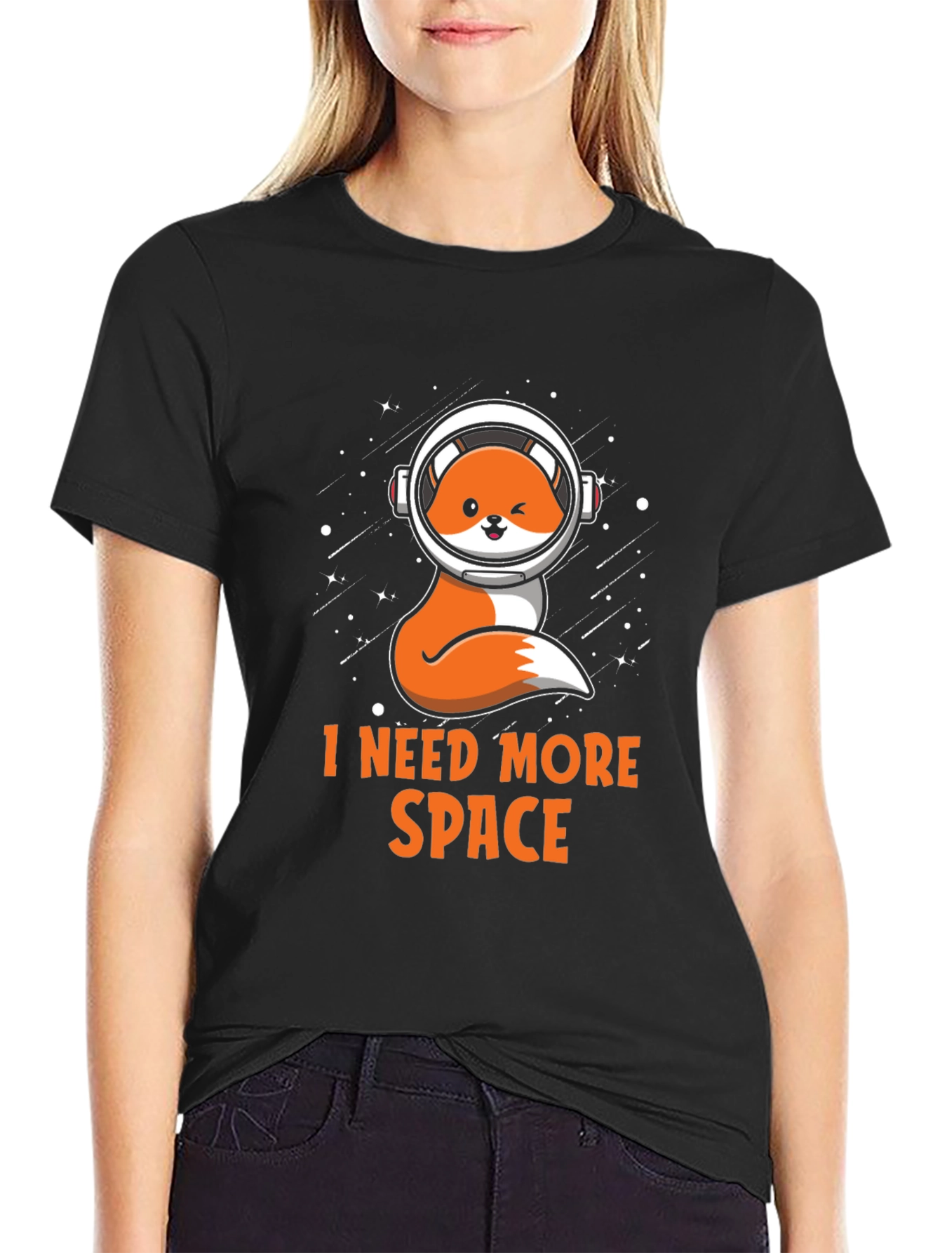 I Need More Space Fox Astronaut Graphic Tee