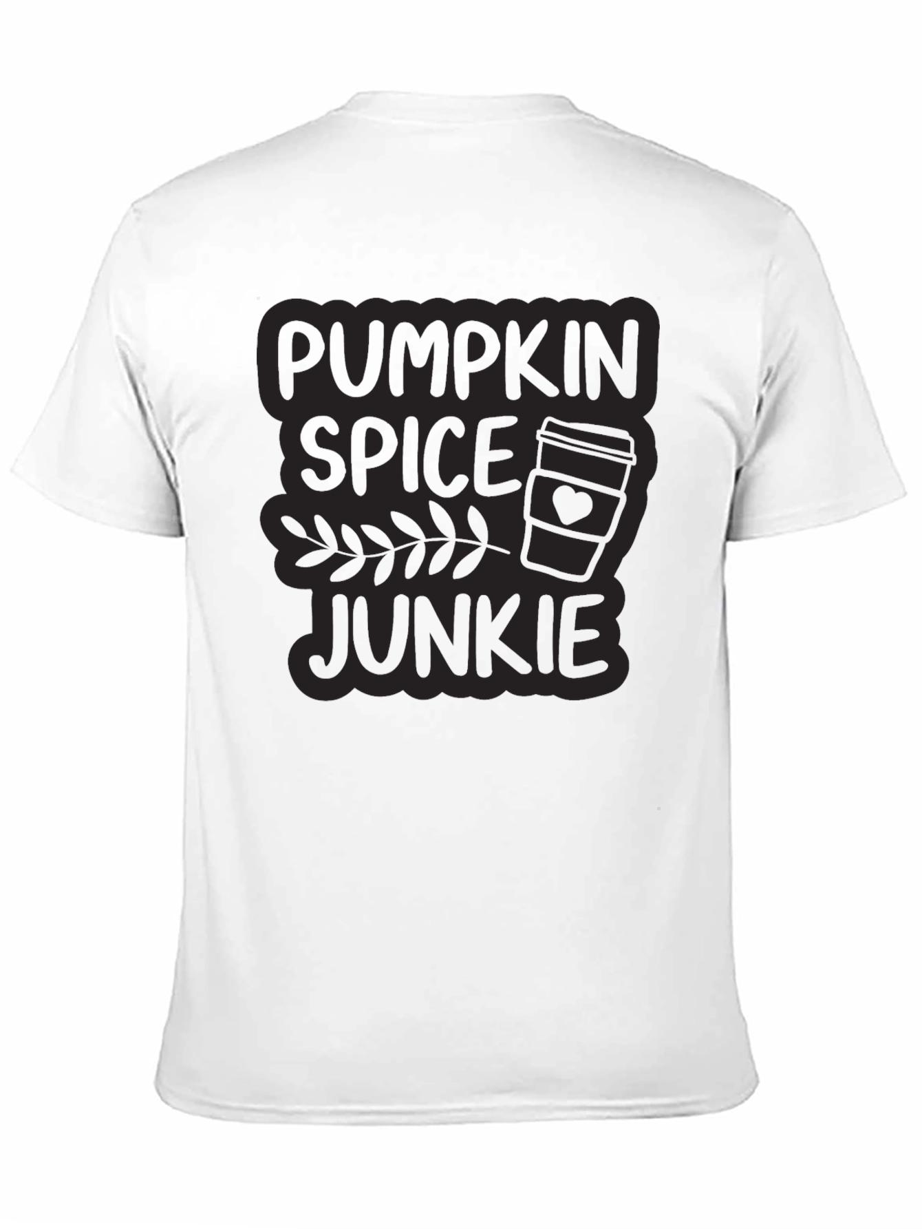 Pumpkin Spice Junkie Black T-Shirt