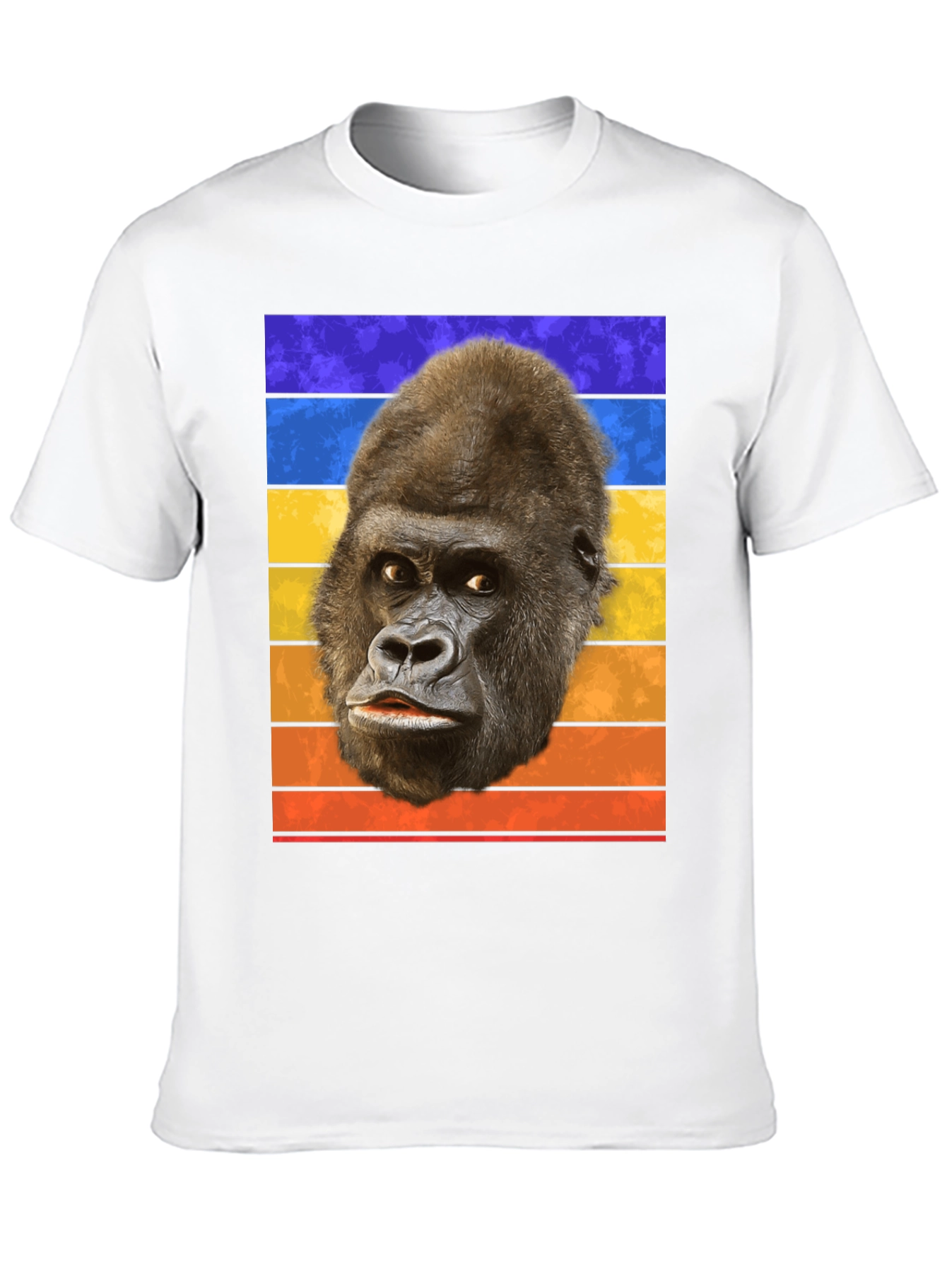 Retro Gorilla Head T-Shirt - Bold Graphic Tee