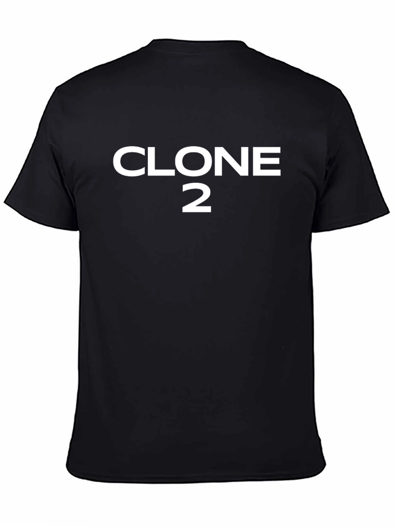 Clone 2 Graphic T-Shirt - Black Cotton Tee