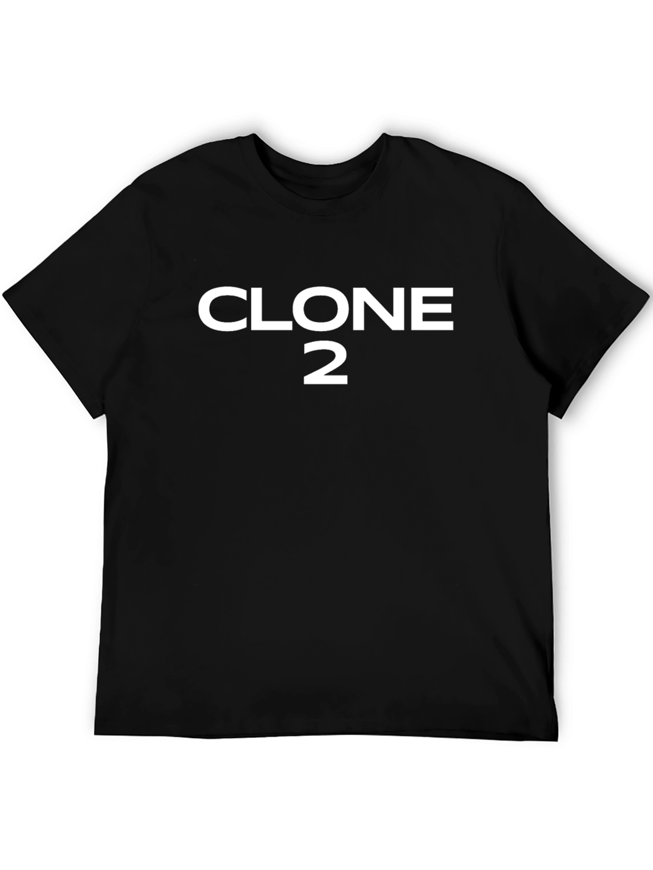 Clone 2 Graphic T-Shirt - Black Cotton Tee