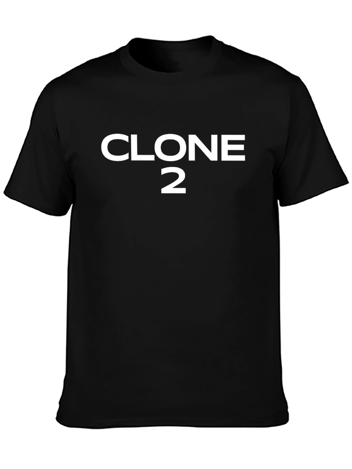Clone 2 Graphic T-Shirt - Black Cotton Tee