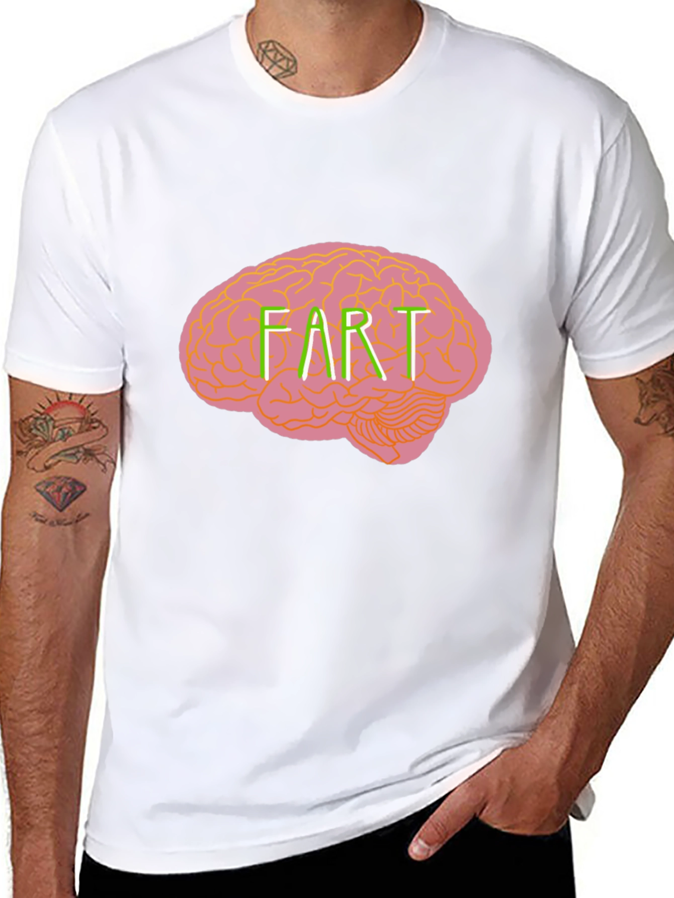 Brain Fart Graphic Tee - Funny Novelty T-Shirt