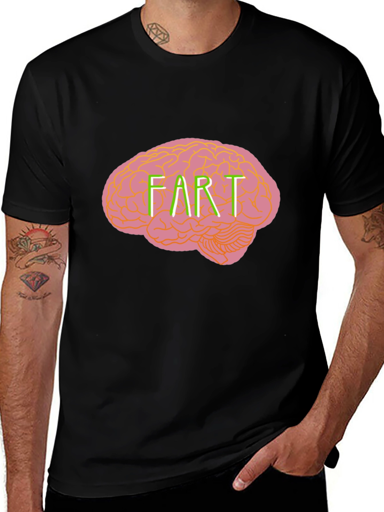 Brain Fart Graphic Tee - Funny Novelty T-Shirt