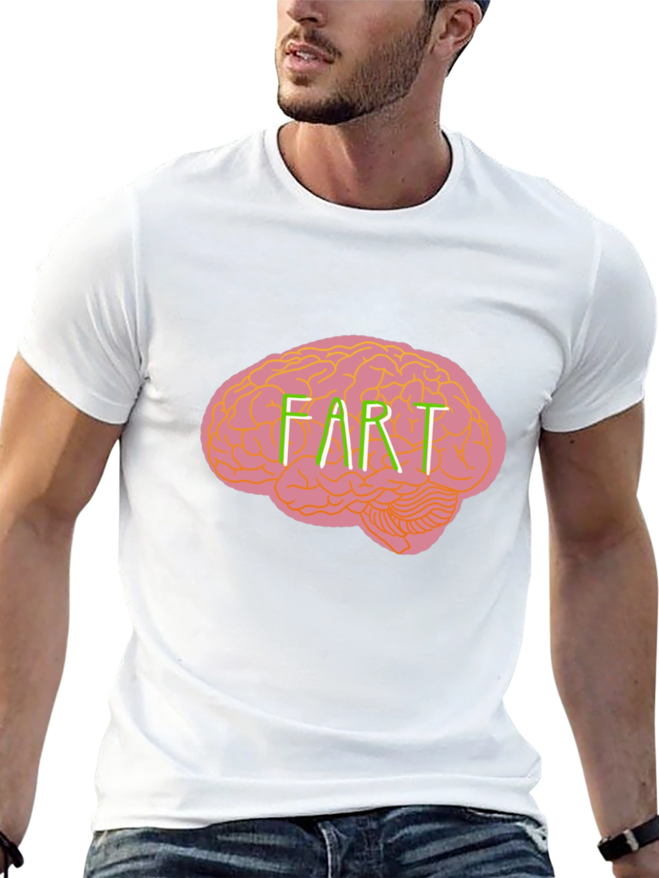Brain Fart Graphic Tee - Funny Novelty T-Shirt