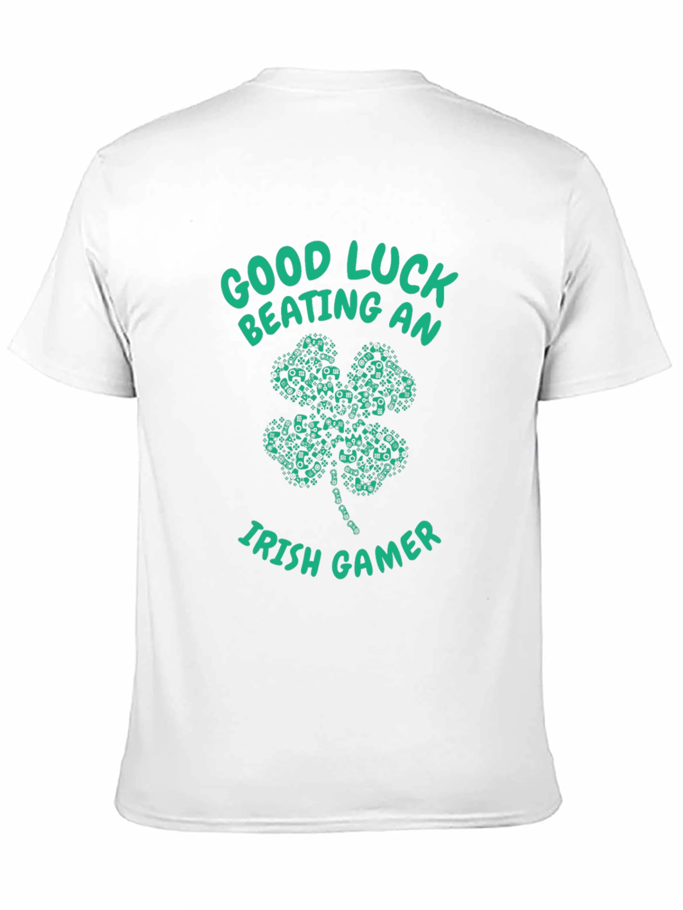 Good Luck Beating an Irish Gamer Black T-Shirt
