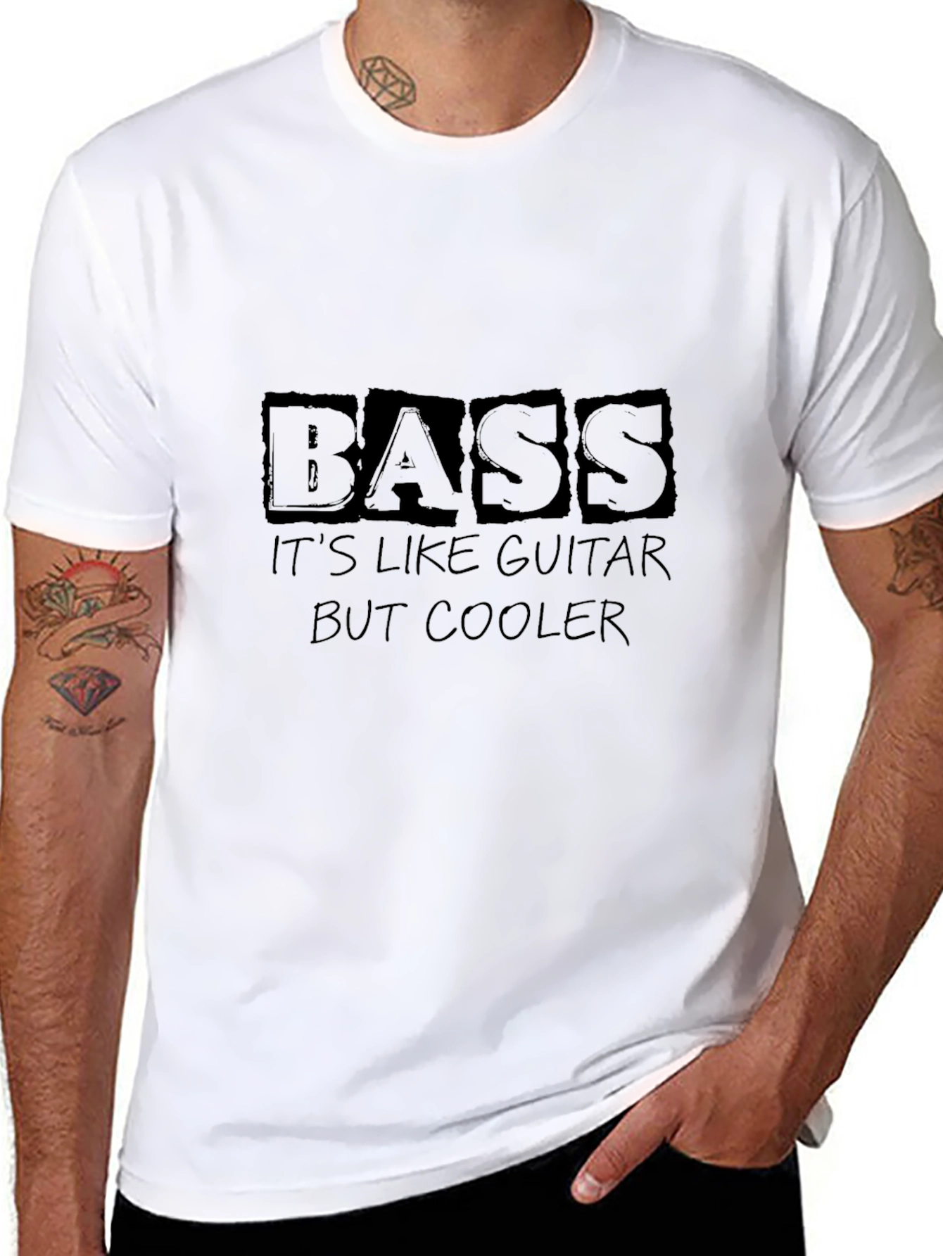 Bass is Cooler T-Shirt - Musician Tee