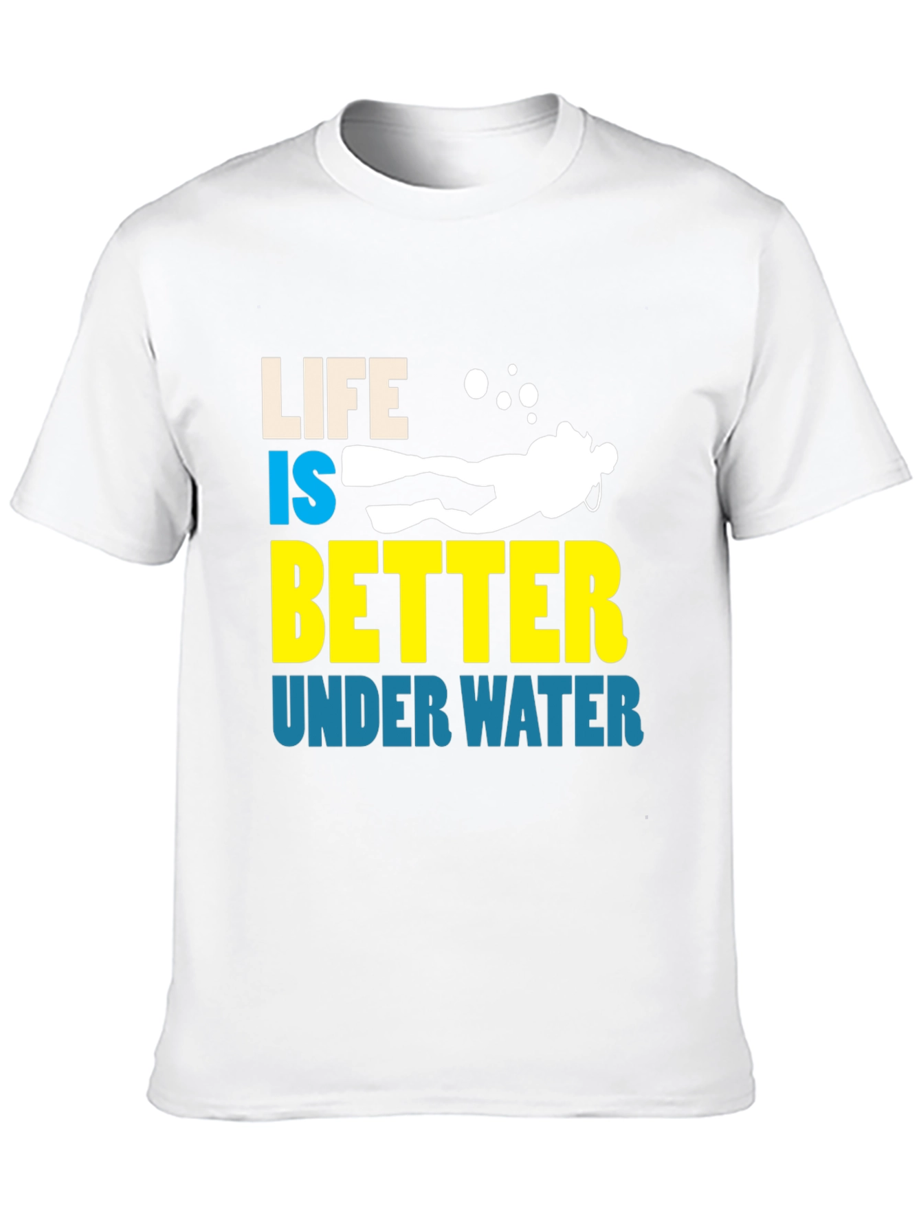 Life is Better Underwater Graphic T-Shirt - Diving Enthusiast