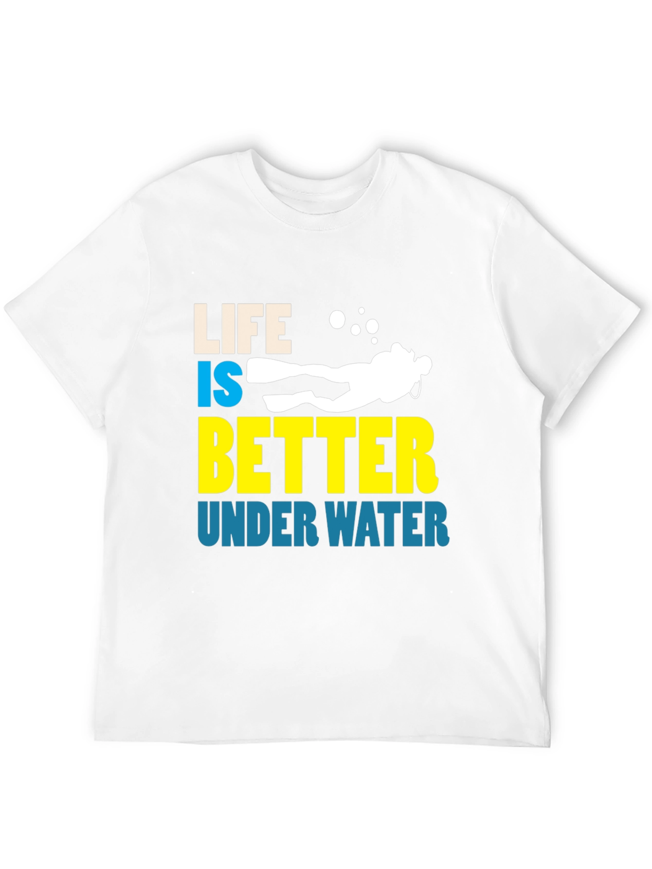 Life is Better Underwater Graphic T-Shirt - Diving Enthusiast