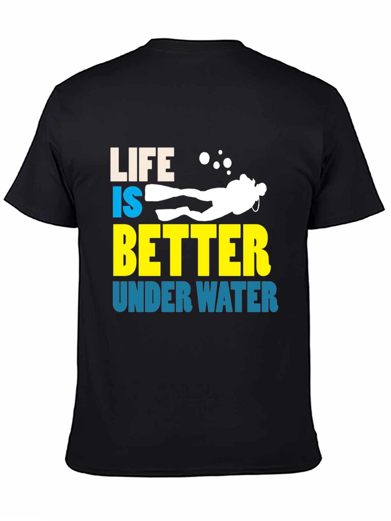 Life is Better Underwater Graphic T-Shirt - Diving Enthusiast