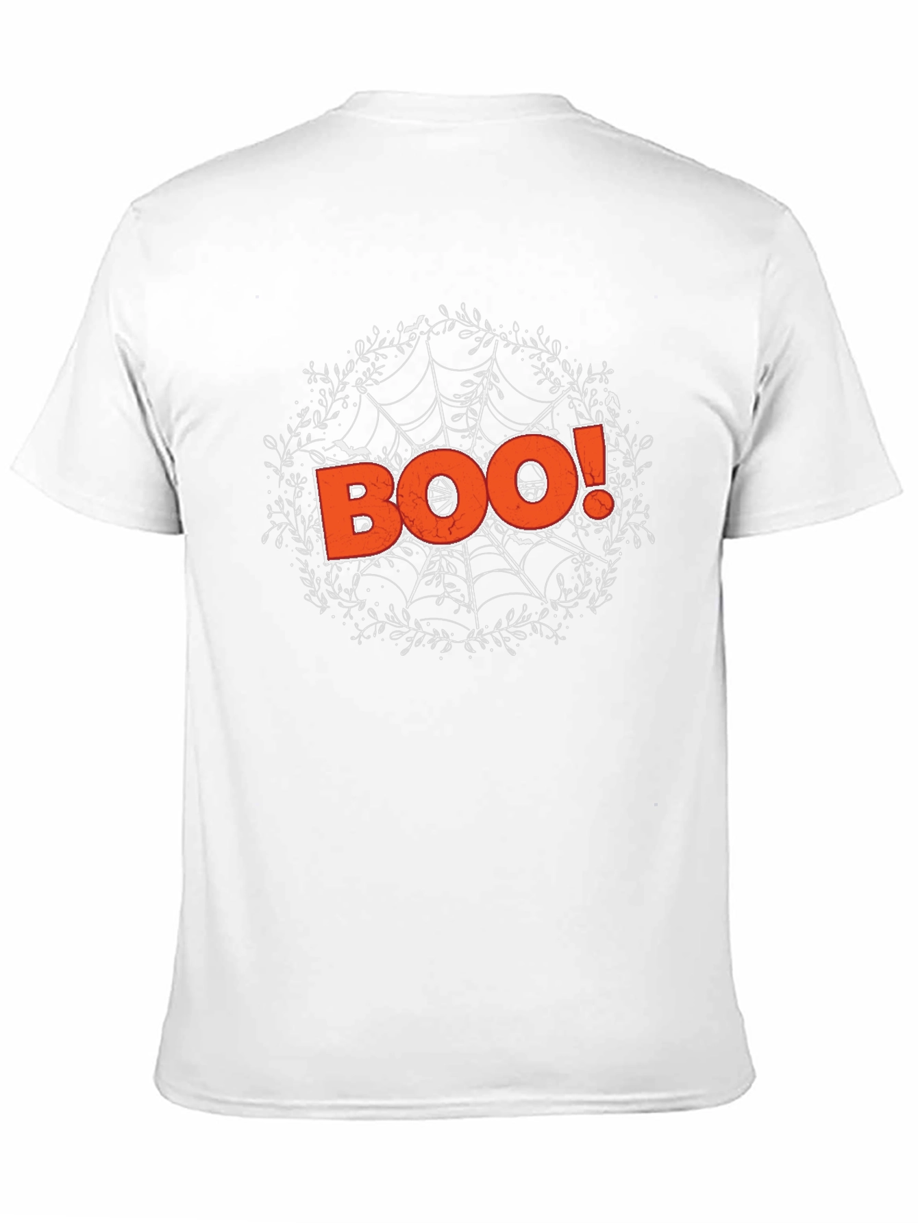 Halloween Boo Spiderweb Graphic Tee