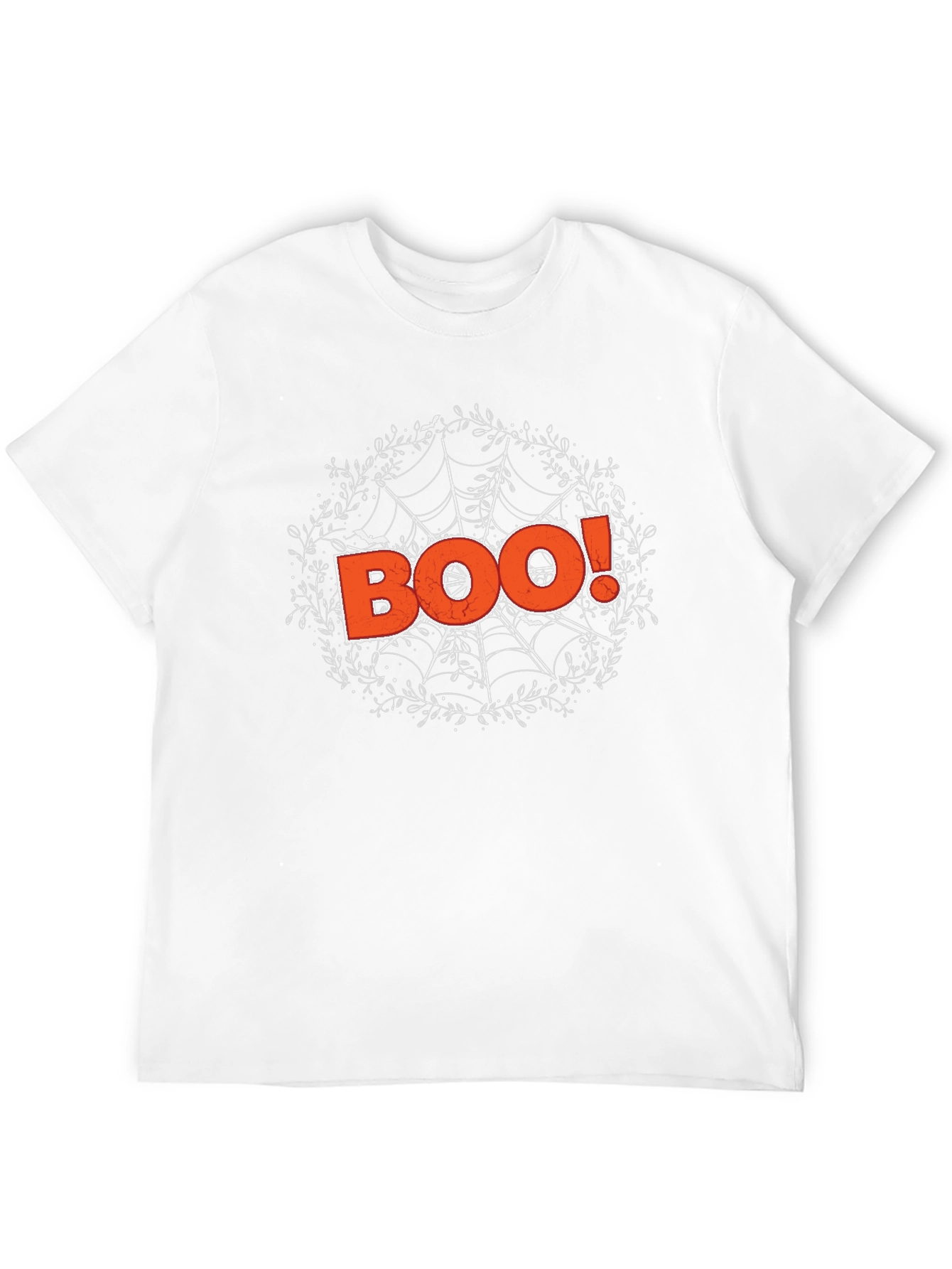 Halloween Boo Spiderweb Graphic Tee
