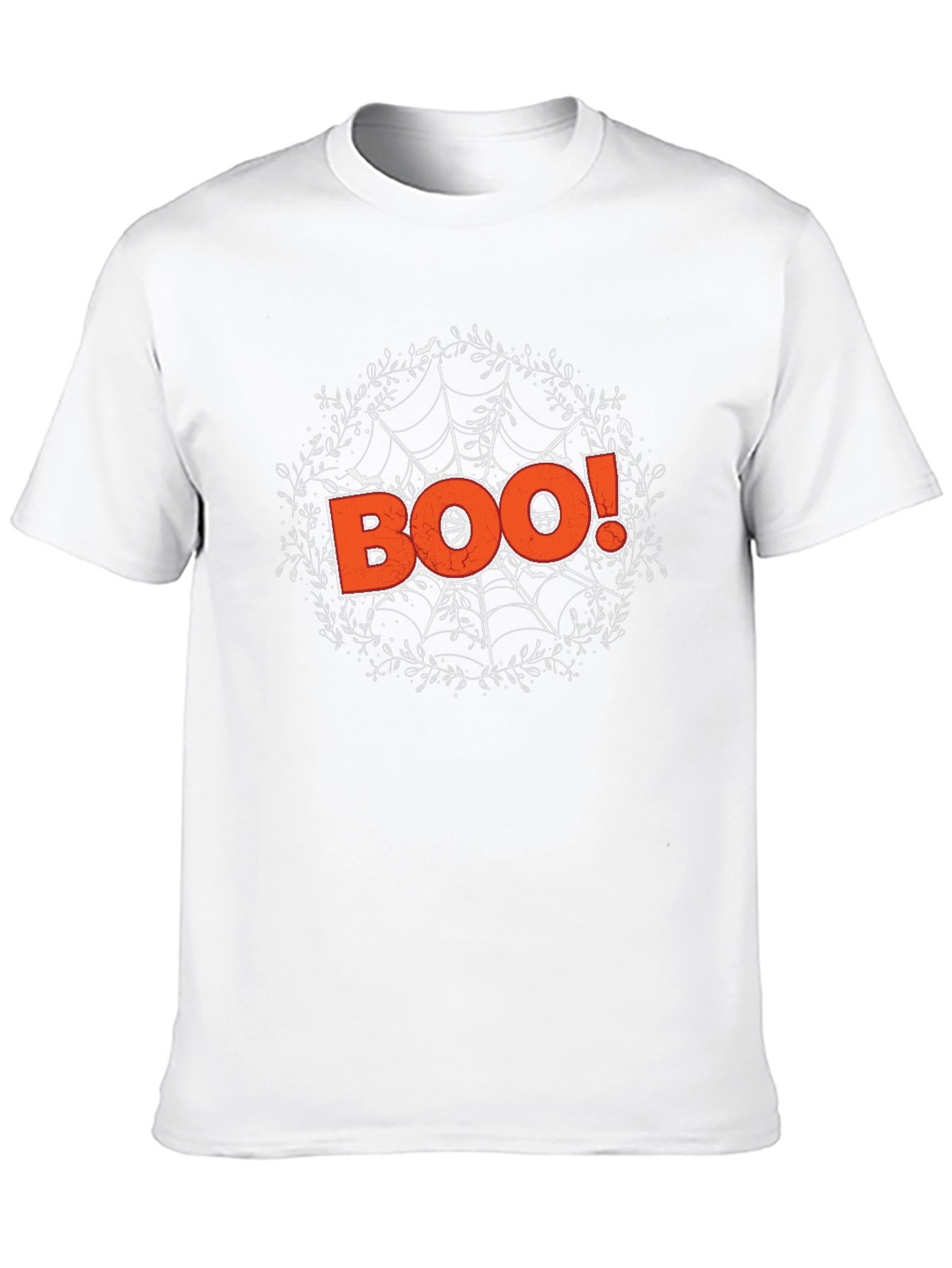 Halloween Boo Spiderweb Graphic Tee