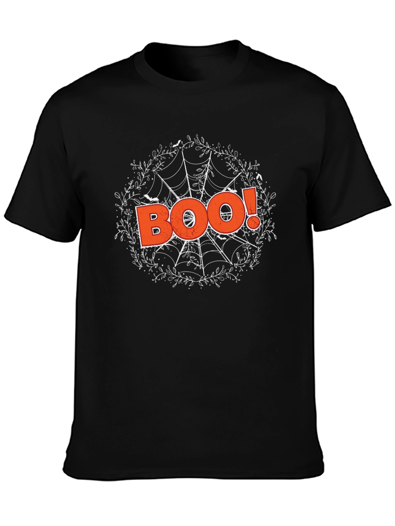 Halloween Boo Spiderweb Graphic Tee