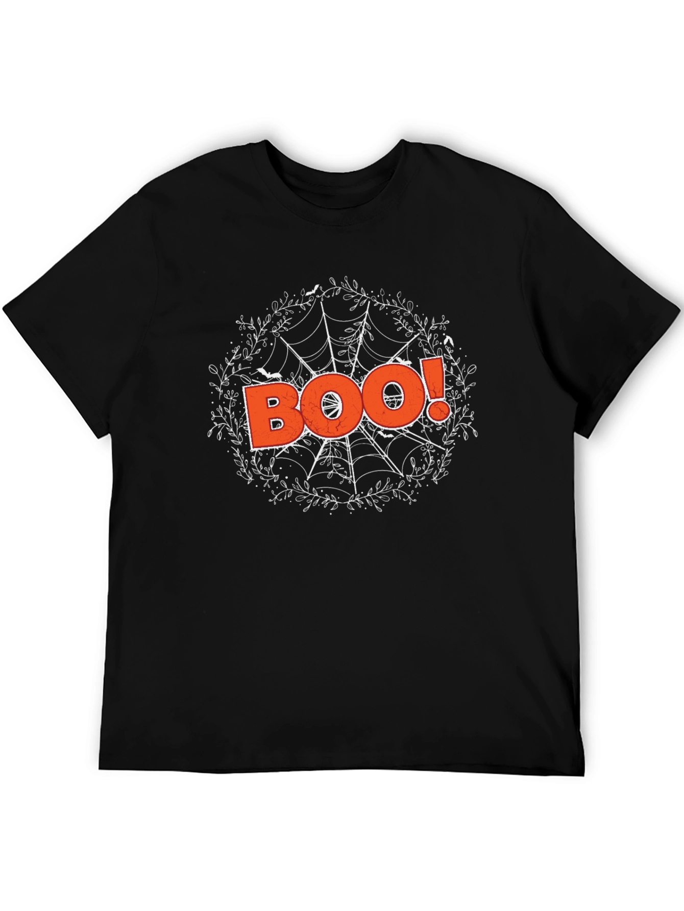 Halloween Boo Spiderweb Graphic Tee