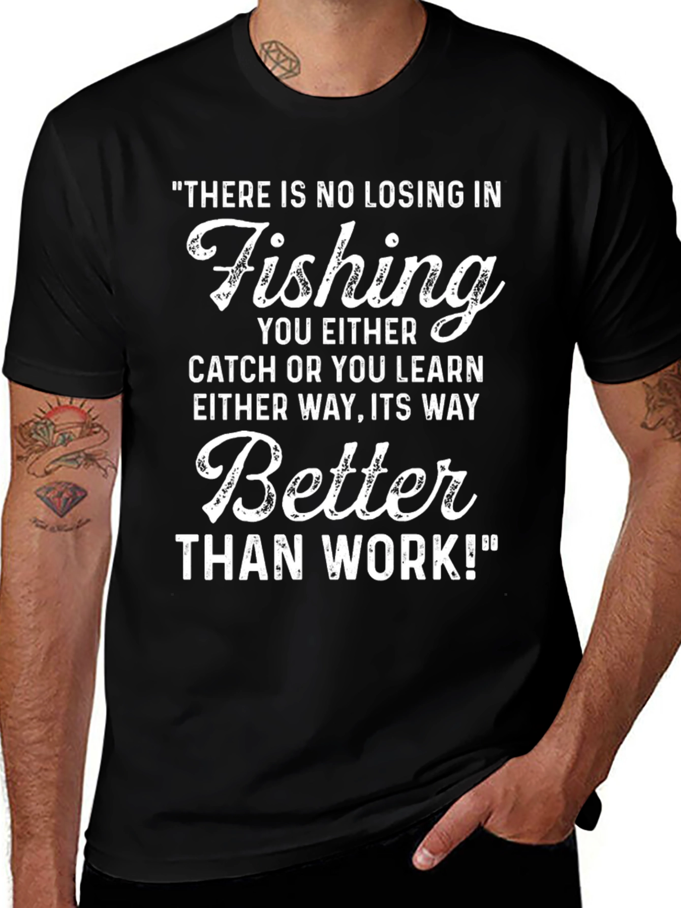 Fishing Graphic T-Shirt - Better Than Work!