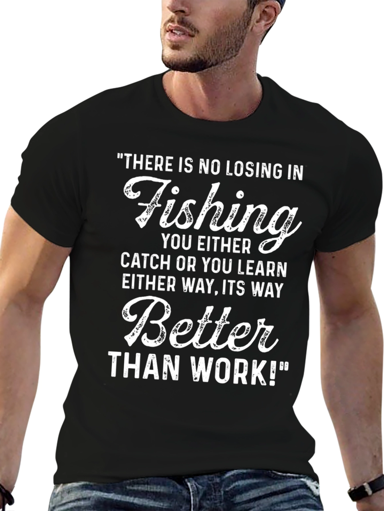 Fishing Graphic T-Shirt - Better Than Work!