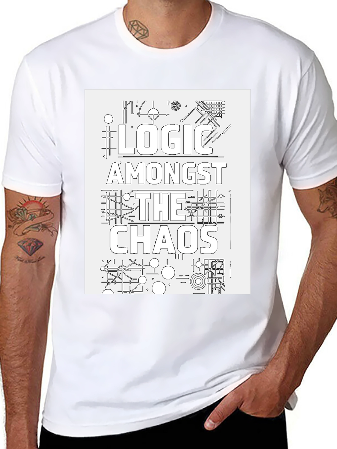 Logic Amongst The Chaos Graphic Tee