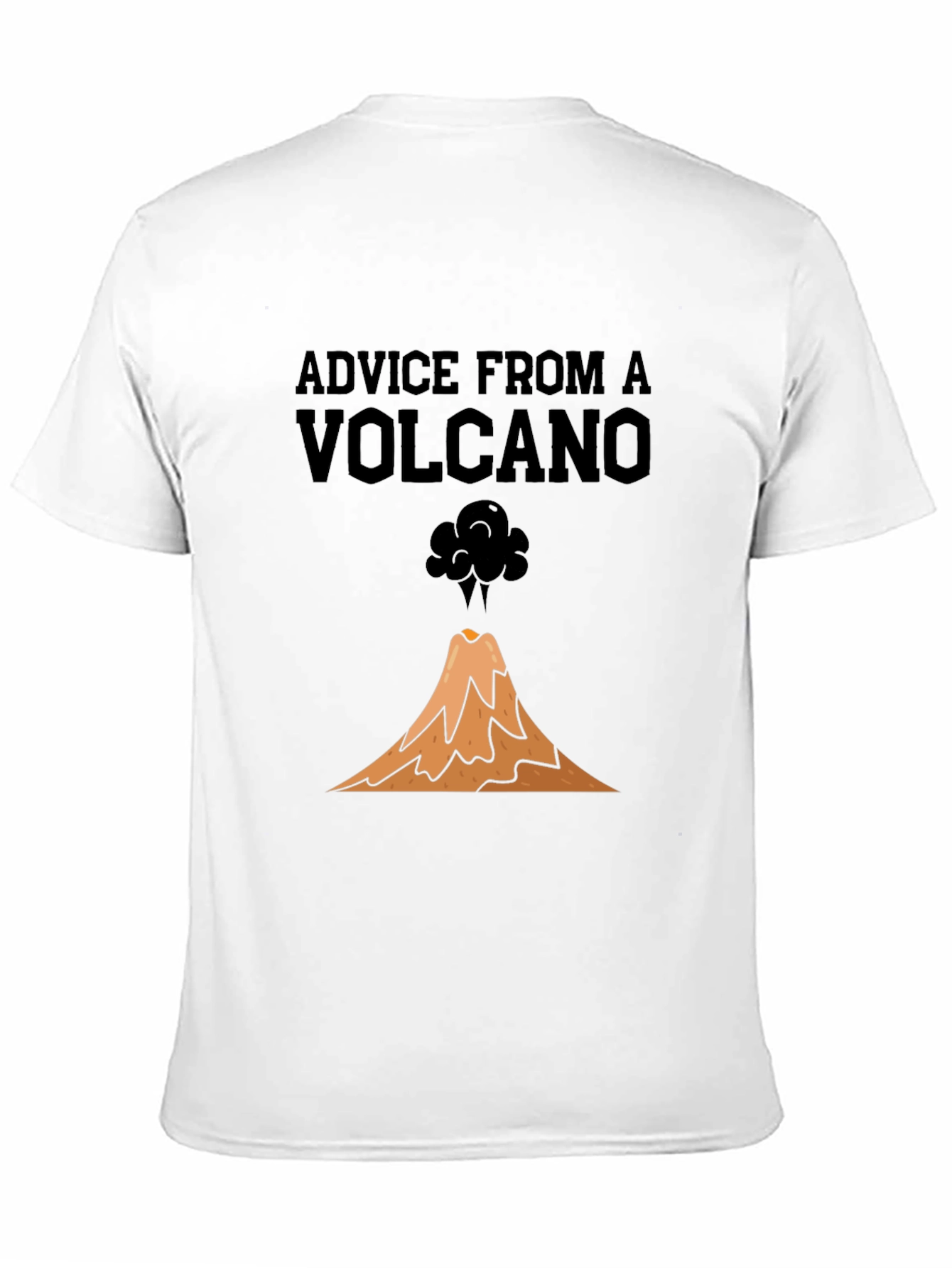 Advice from a Volcano Black Graphic T-Shirt