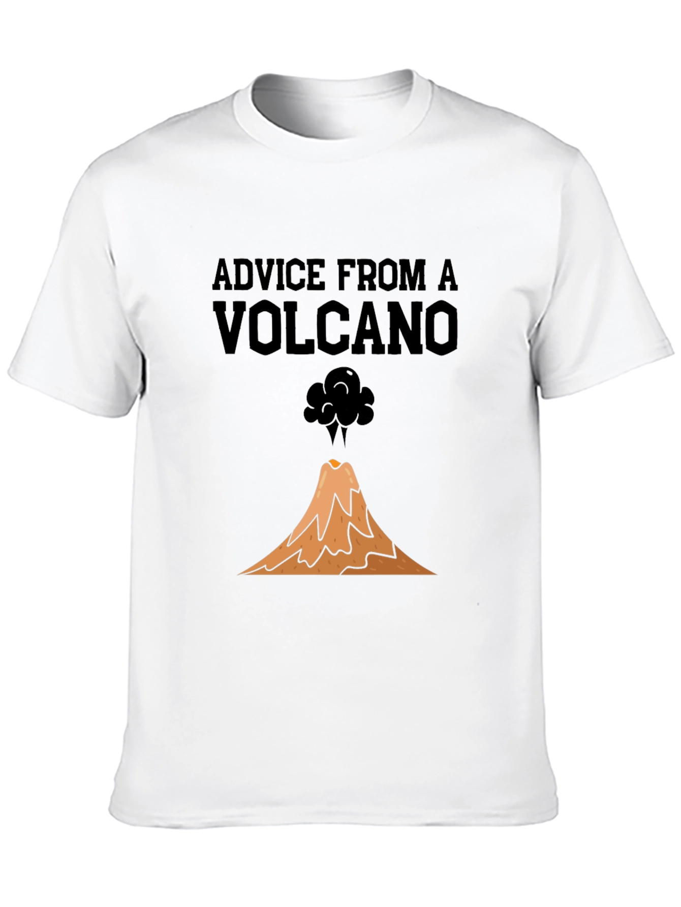 Advice from a Volcano Black Graphic T-Shirt