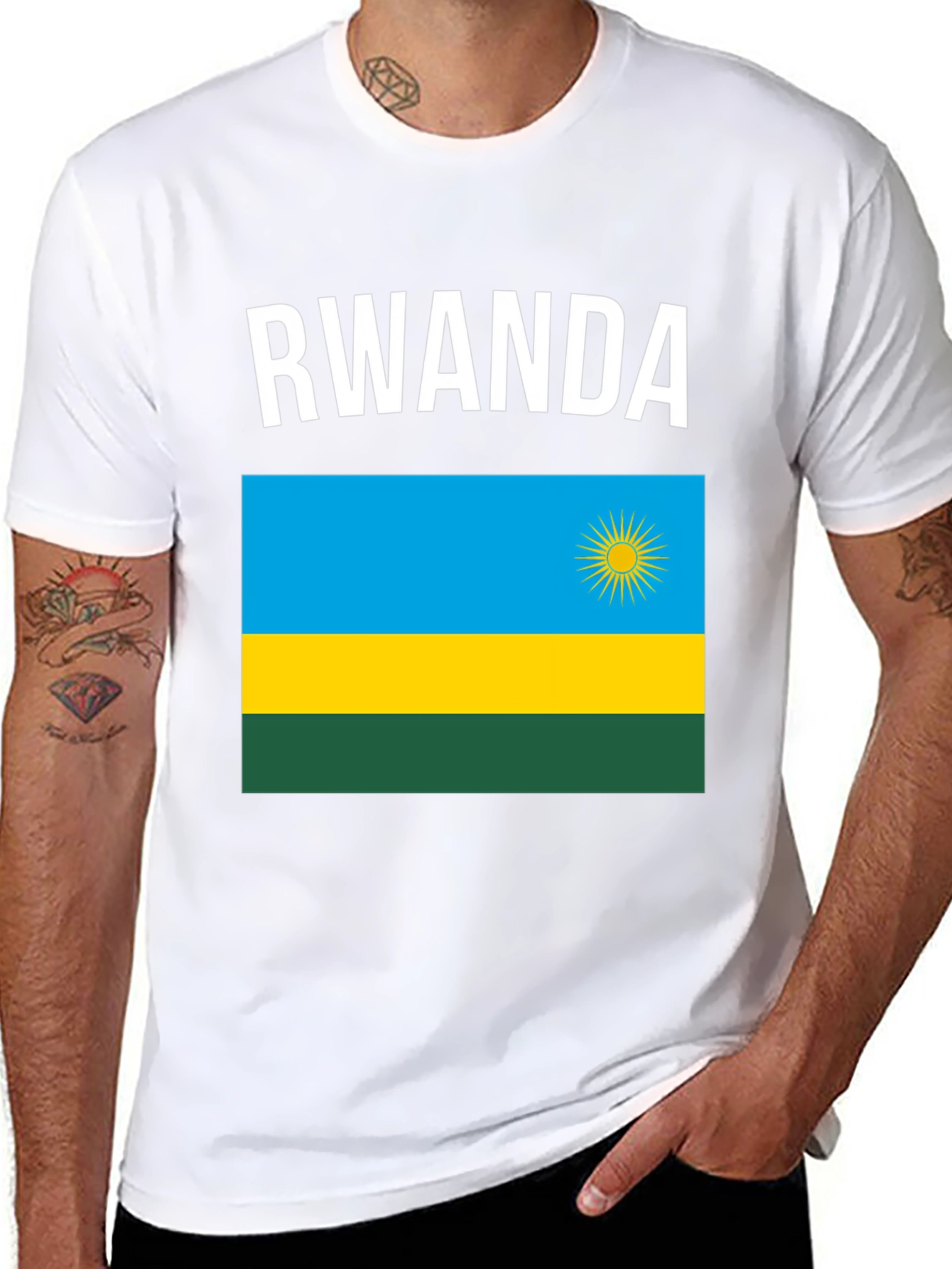 Rwanda Flag T-Shirt Country Pride Tee Souvenir Top