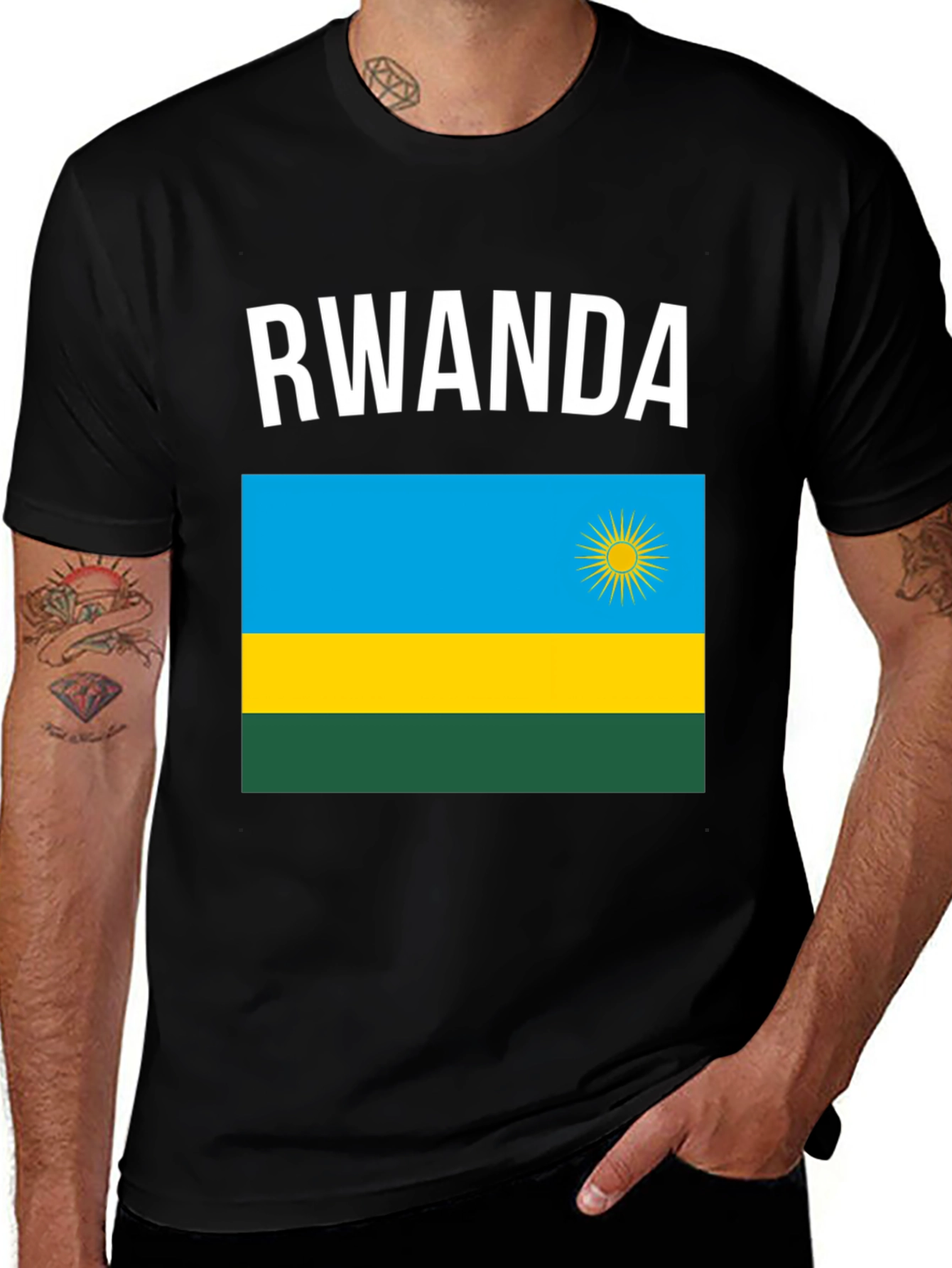 Rwanda Flag T-Shirt Country Pride Tee Souvenir Top