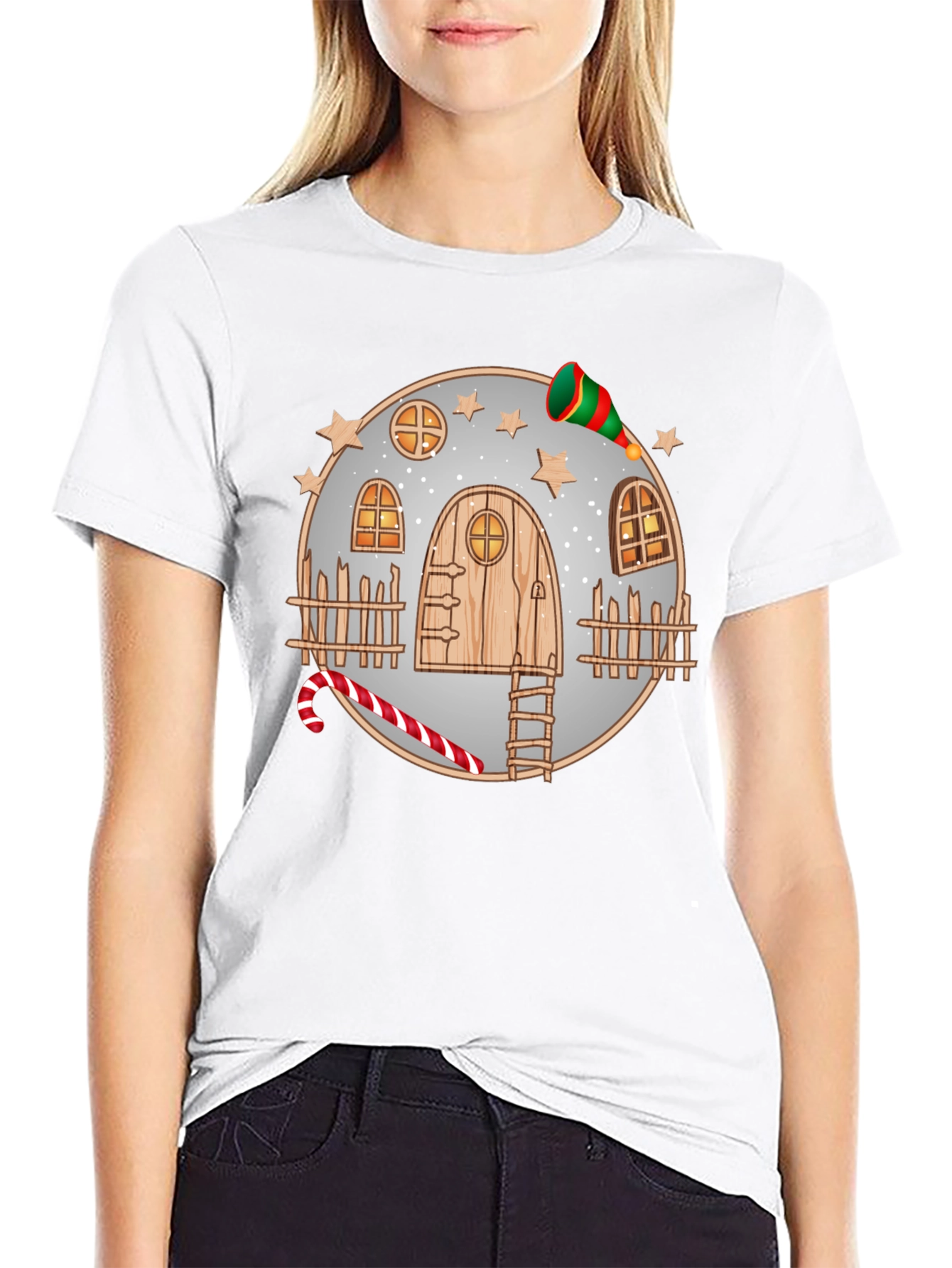 Whimsical Winter House Tee
