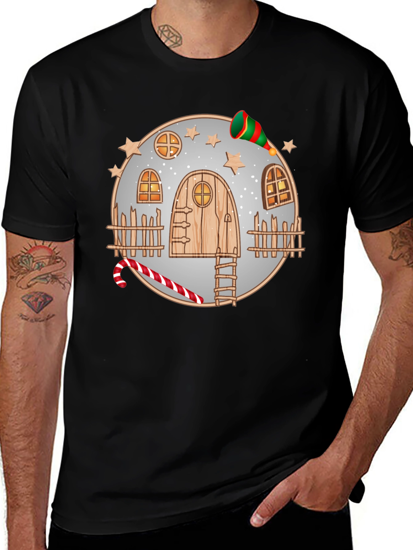Whimsical Winter House Tee
