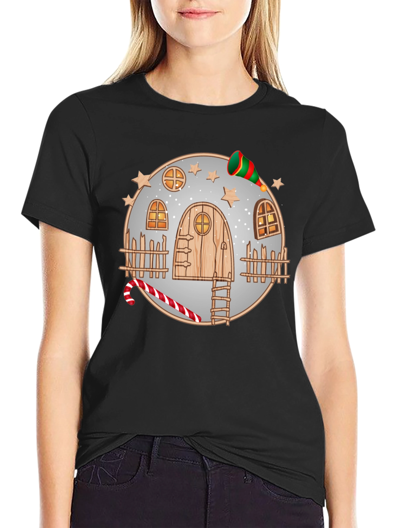Whimsical Winter House Tee