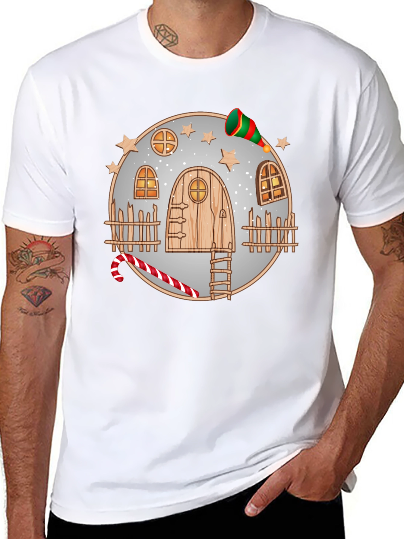Whimsical Winter House Tee