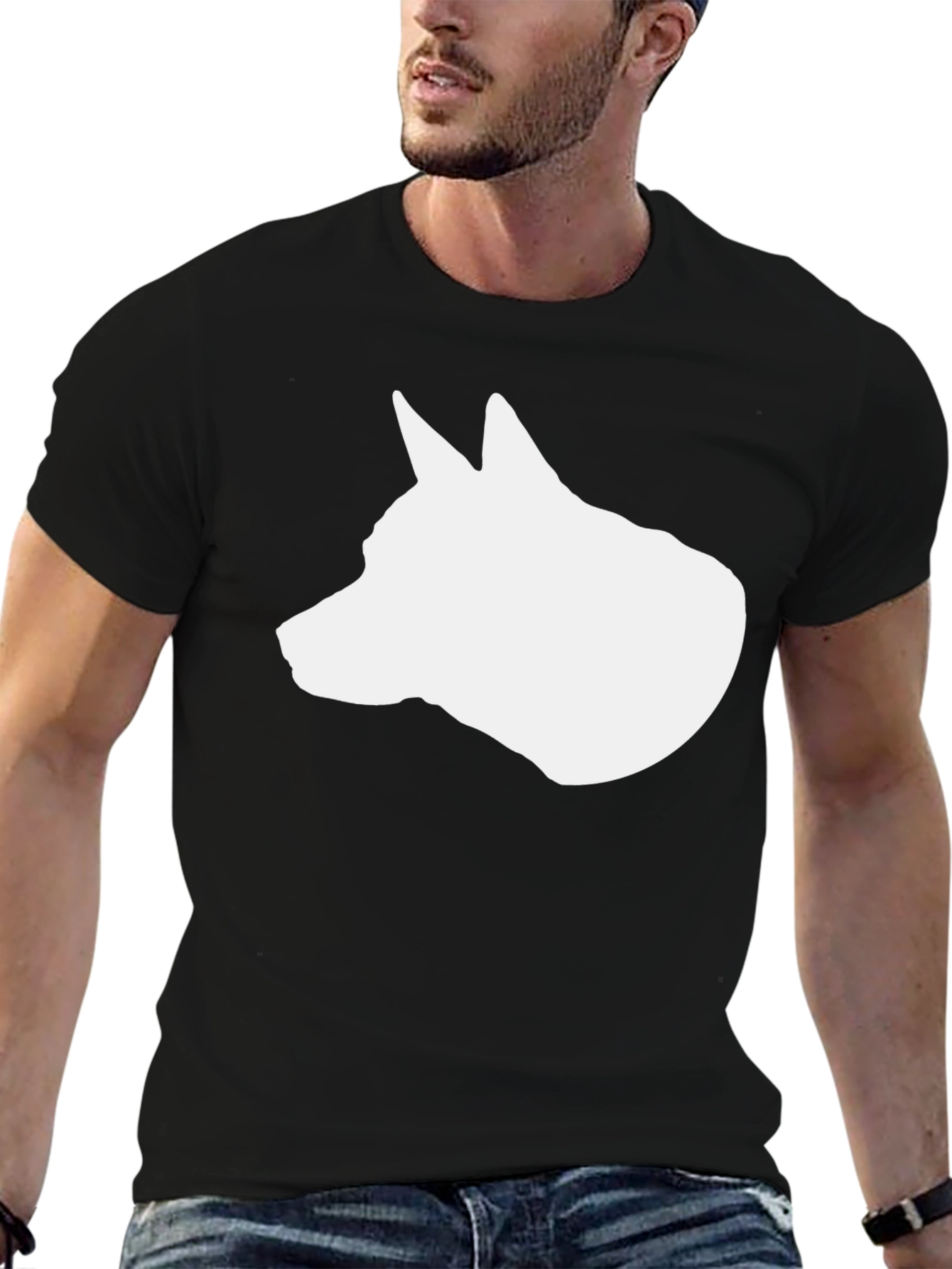 Dog Breed Silhouette Graphic Tee - Stylish Comfort