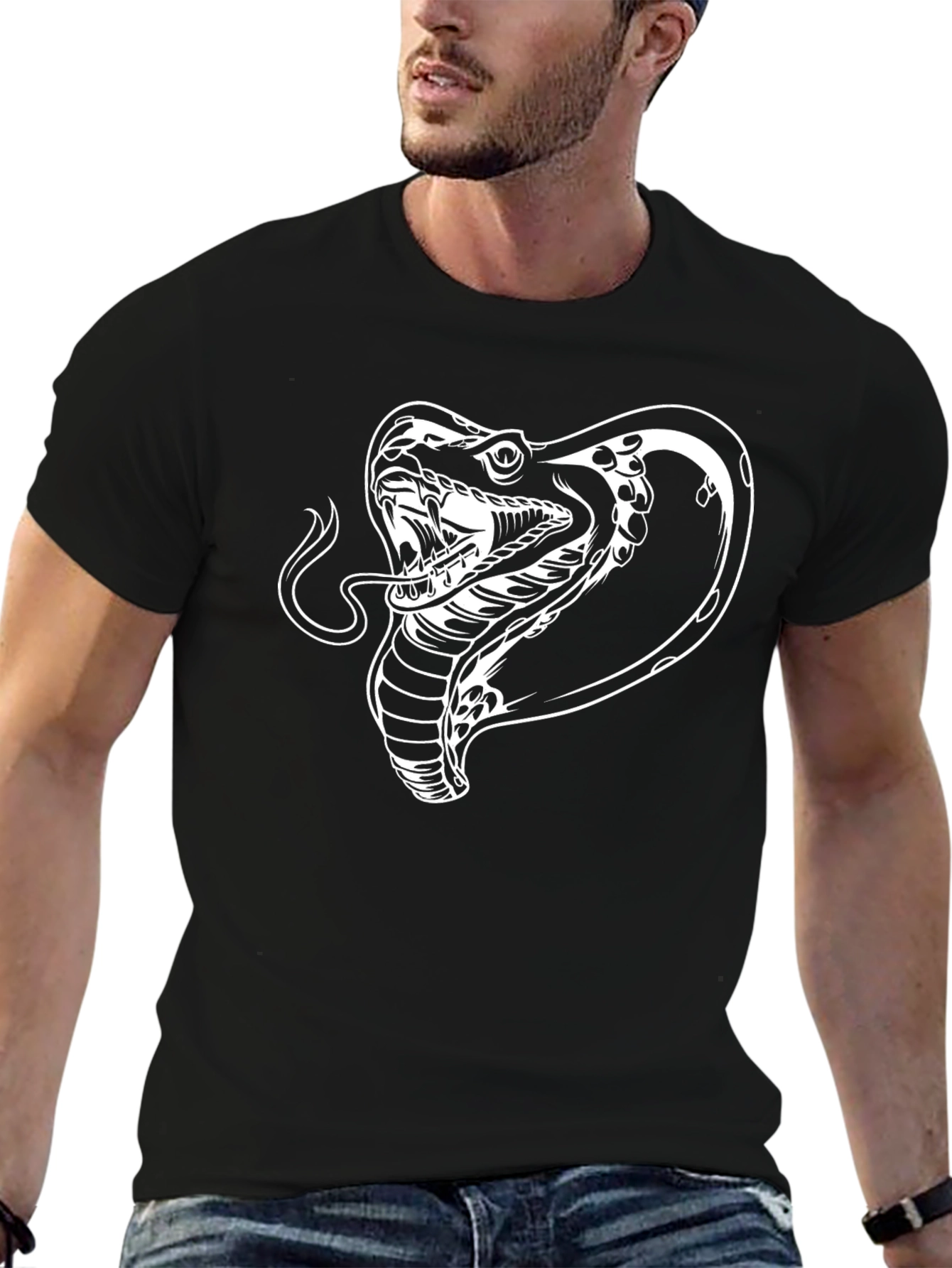 Cobra Snake Graphic Tee - Cool Design!